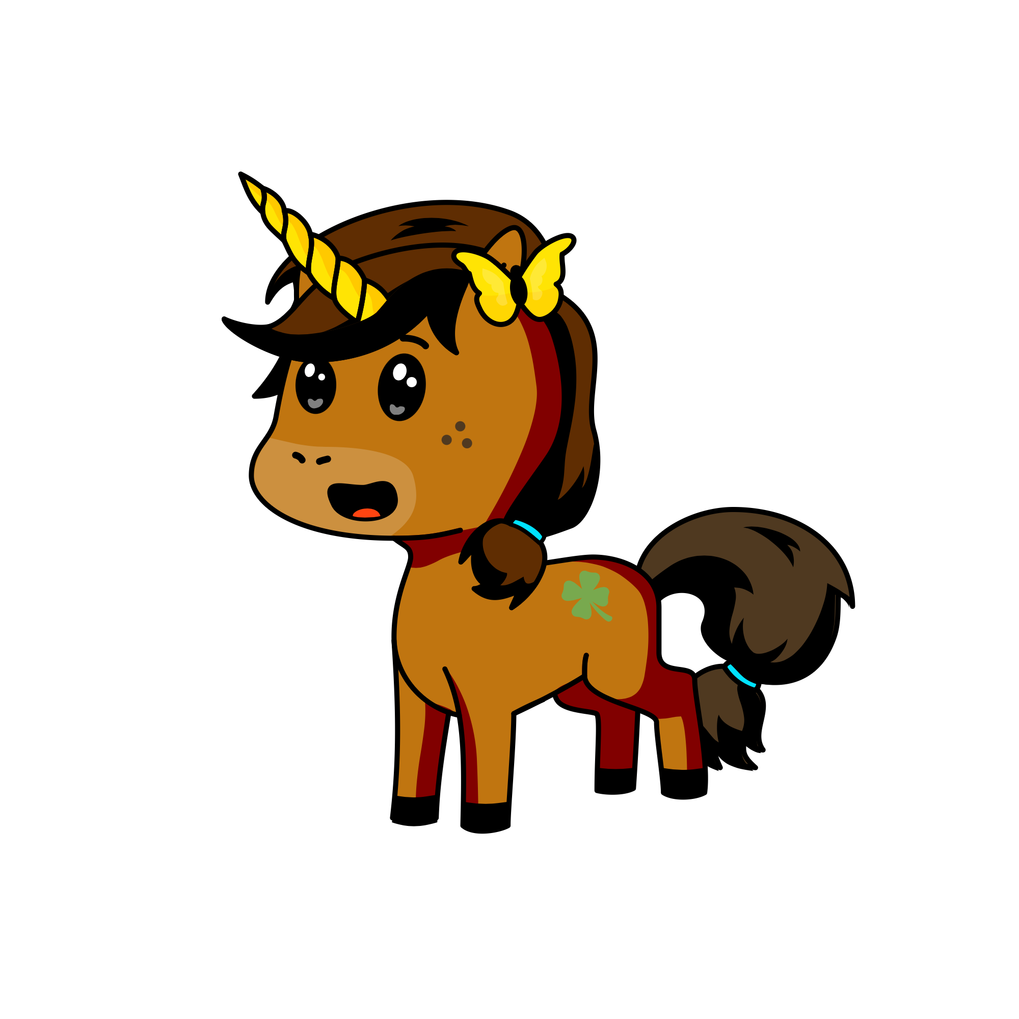 Happy , the unicorn