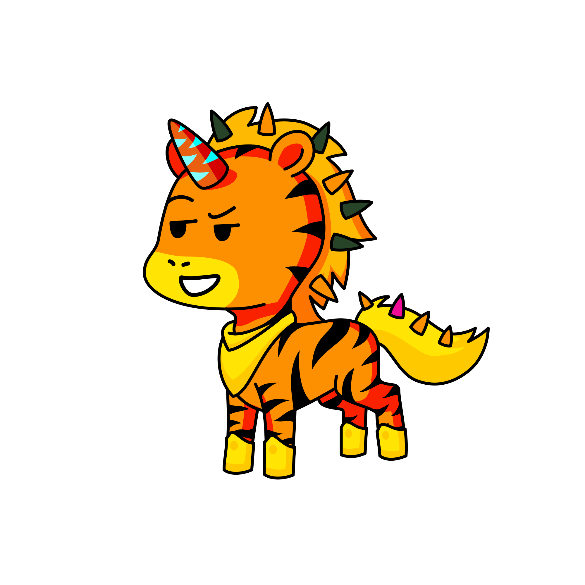 Flame, the unicorn
