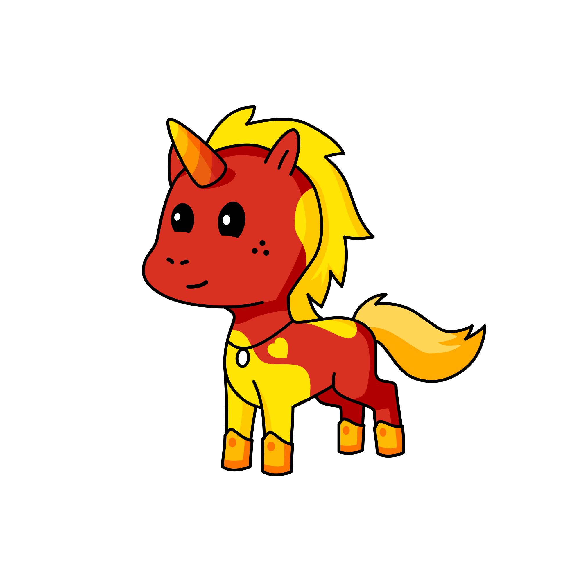 Fireman, the unicorn