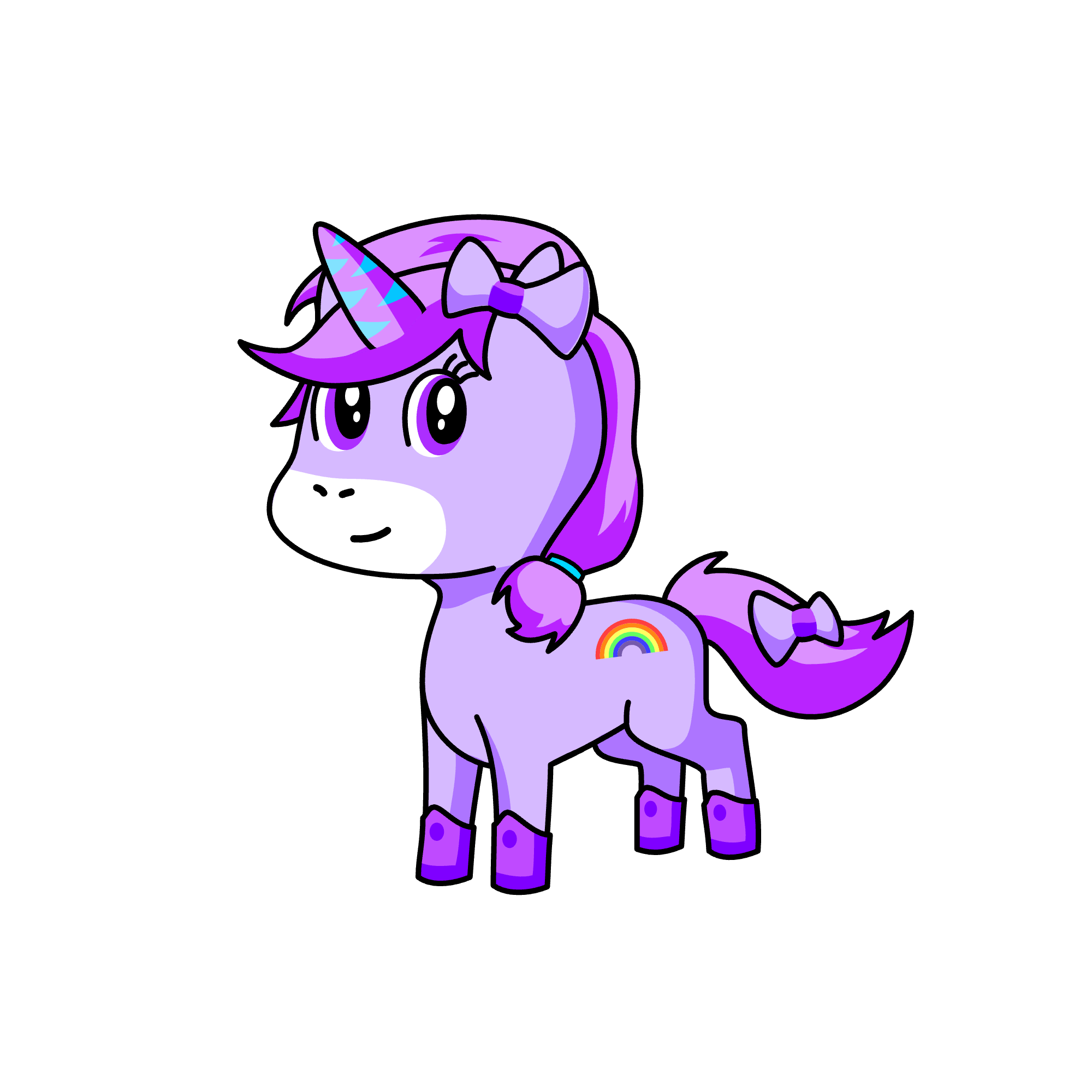 Violet, the unicorn