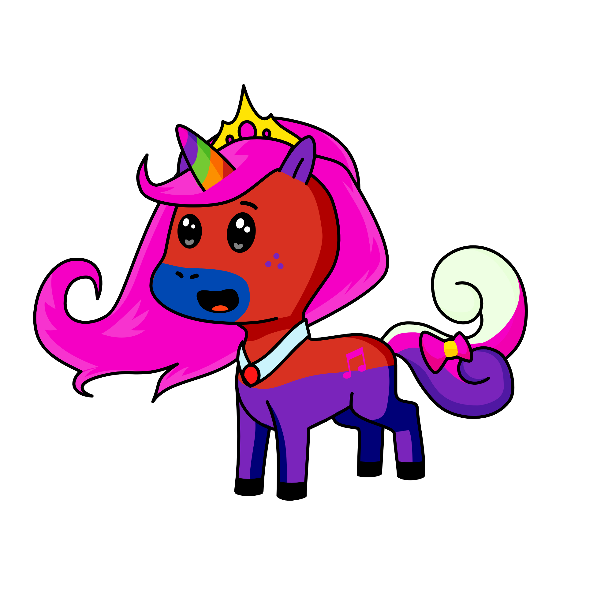 Melody, the unicorn