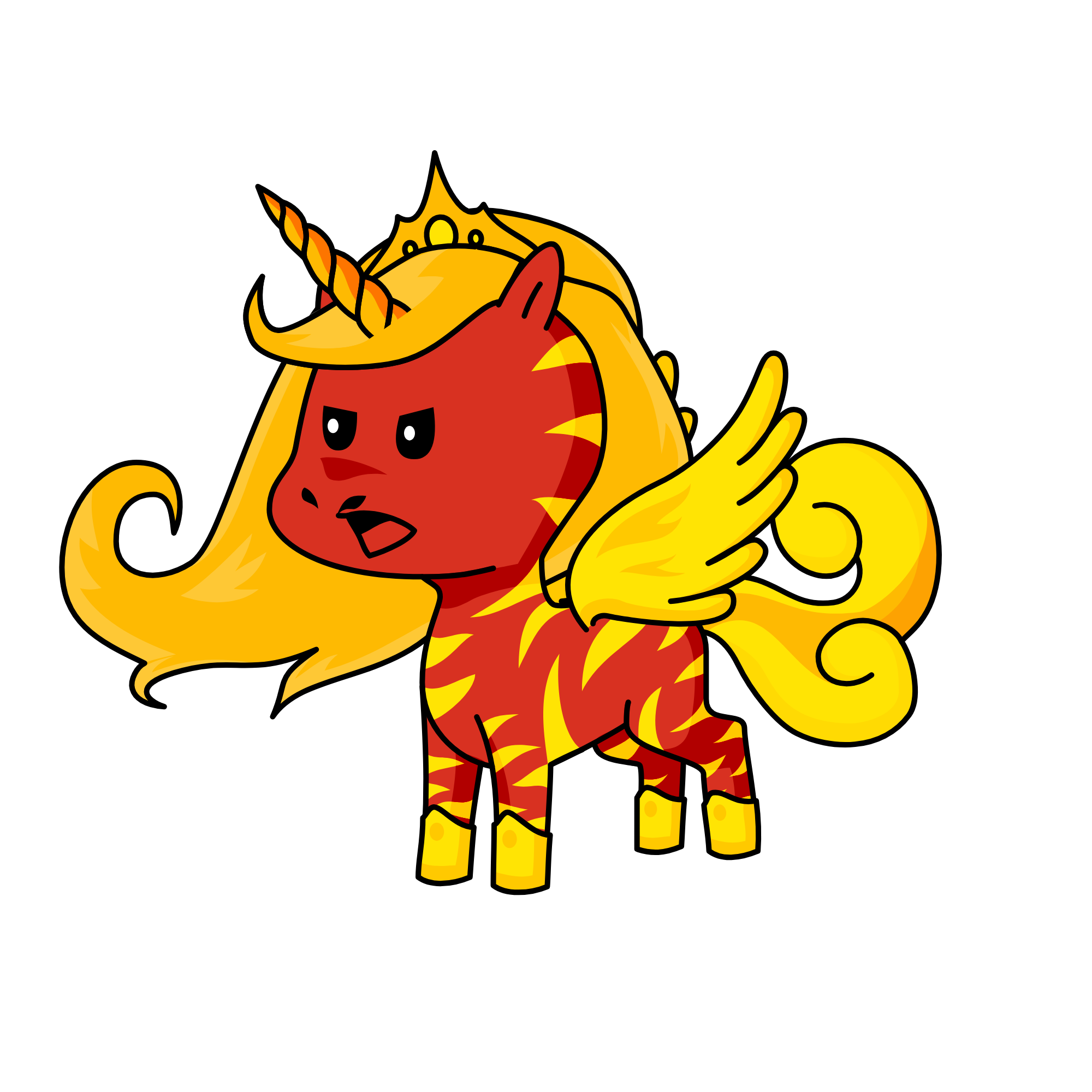 THE BOSSY UNICORN QUEEN, the unicorn