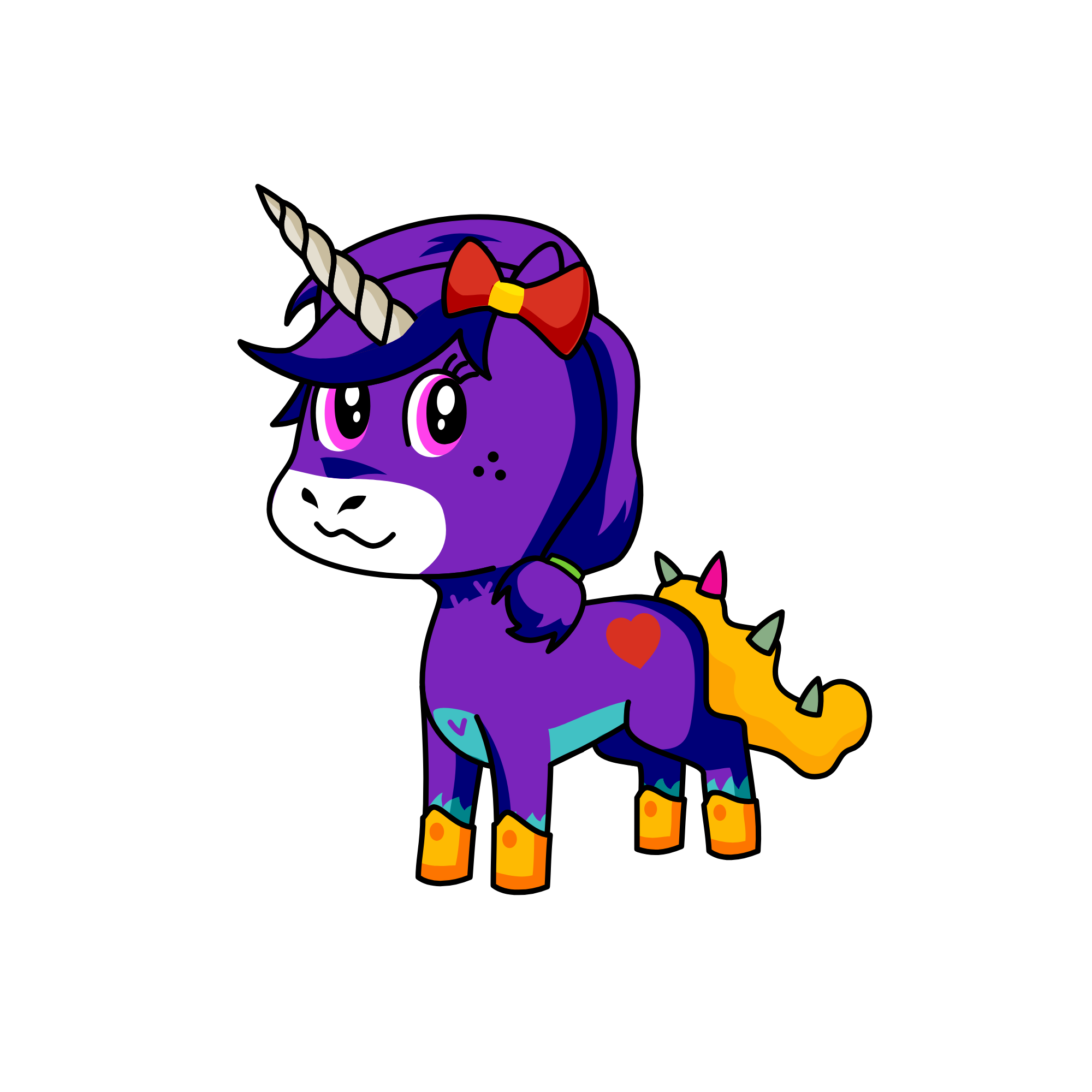 Violet, the unicorn