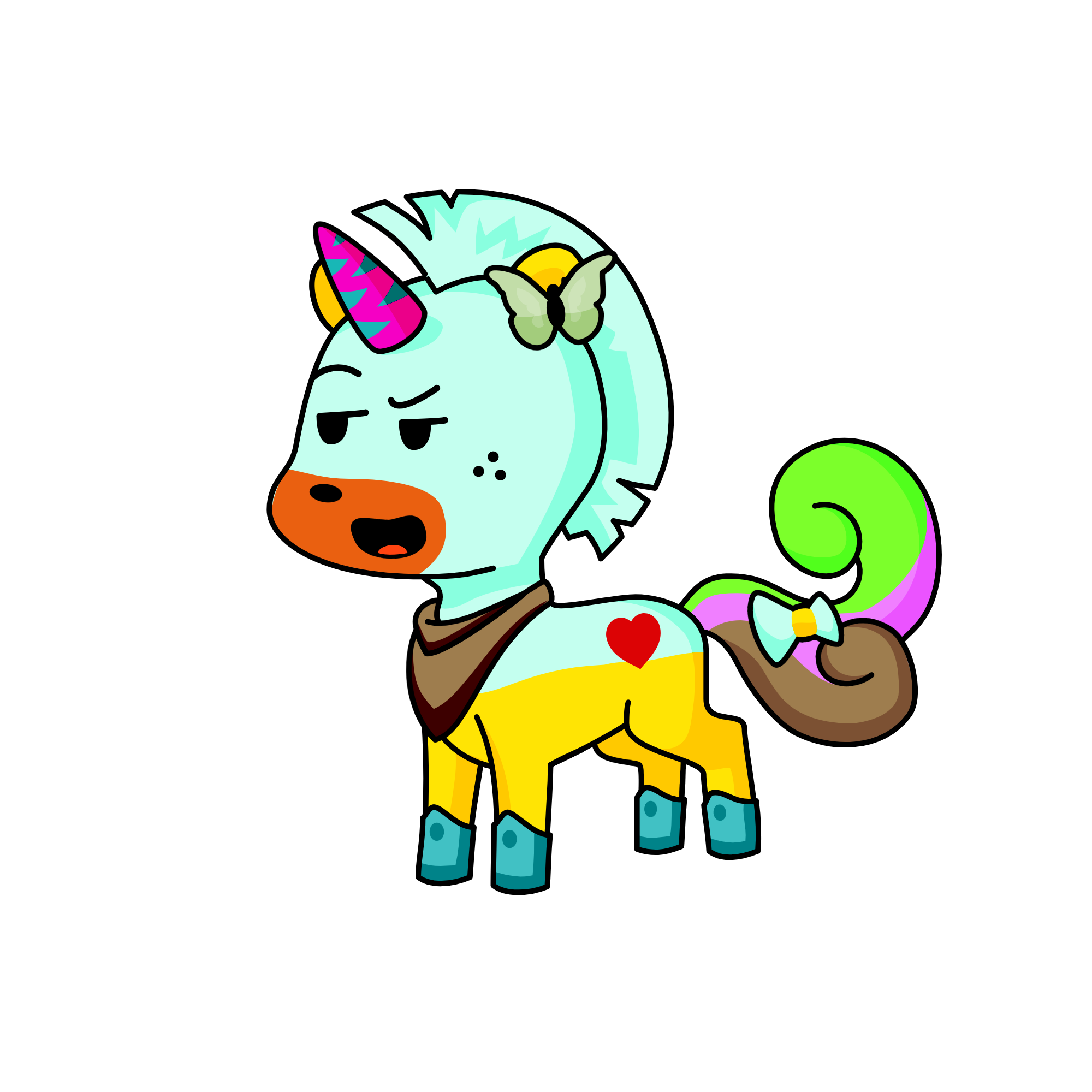 shawtyboothangthebaddie, the unicorn