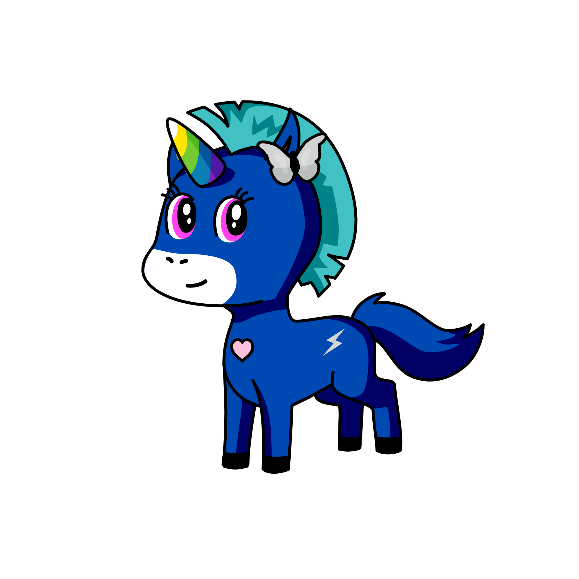 Sparkles, the unicorn