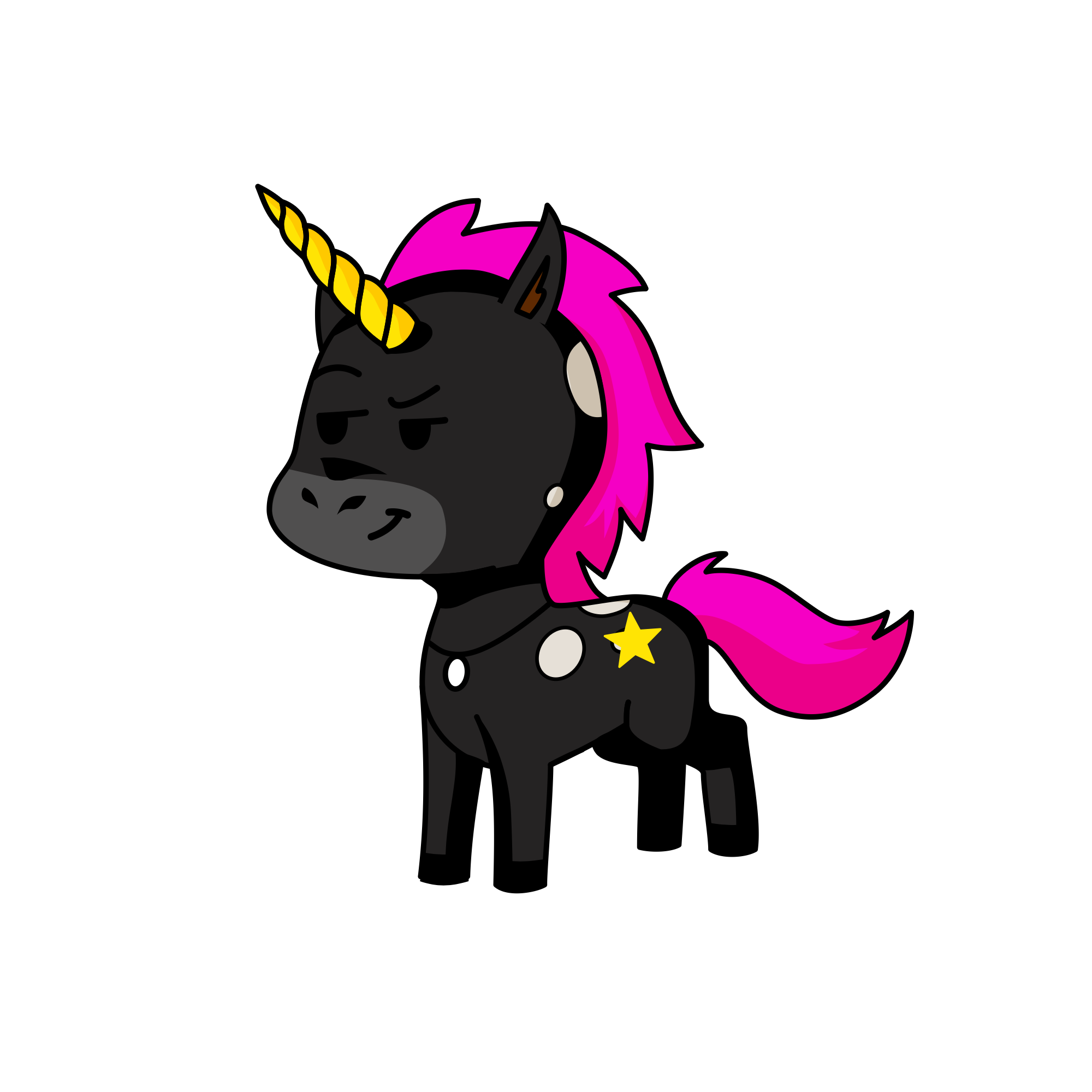 blackie, the unicorn