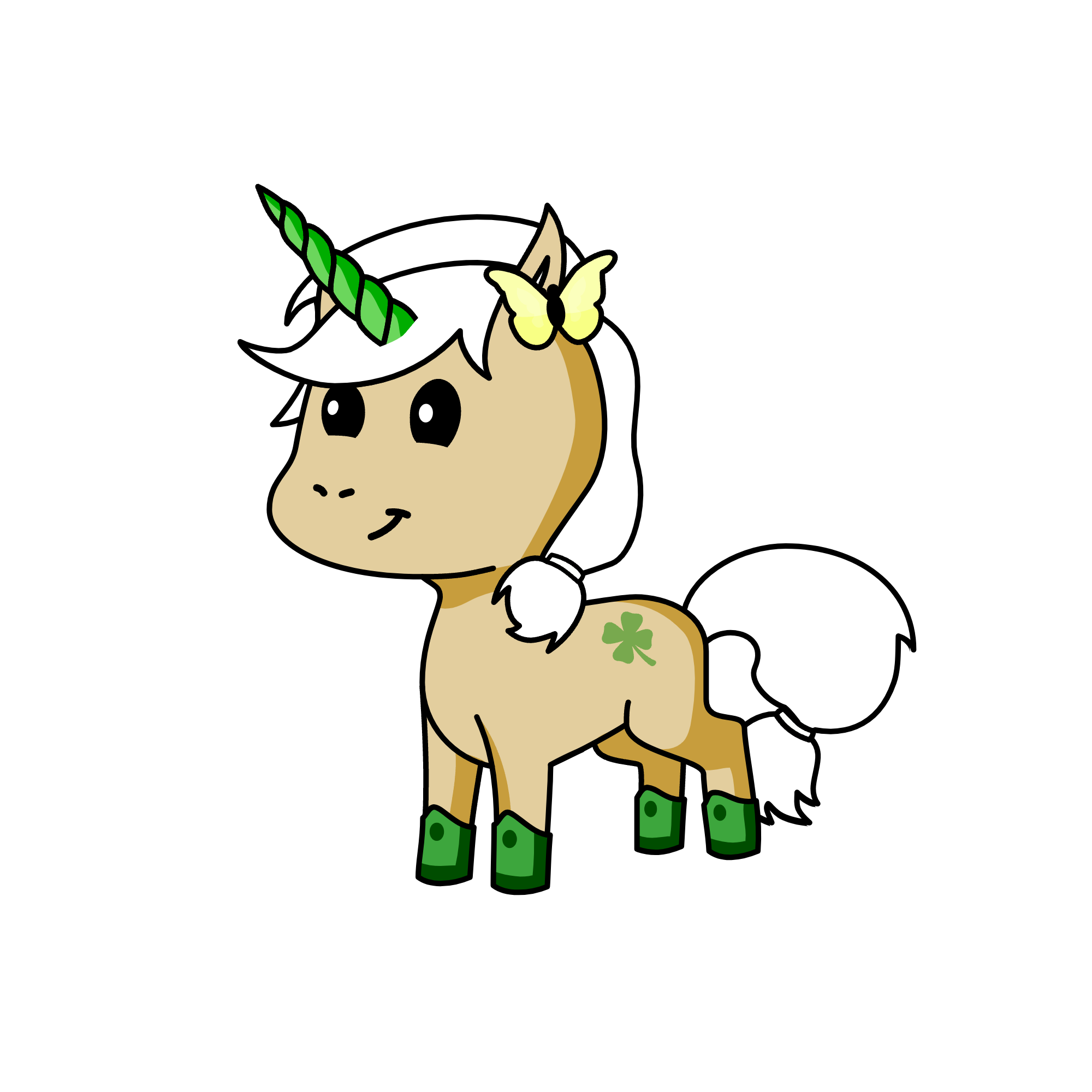 White lily cookie, the unicorn