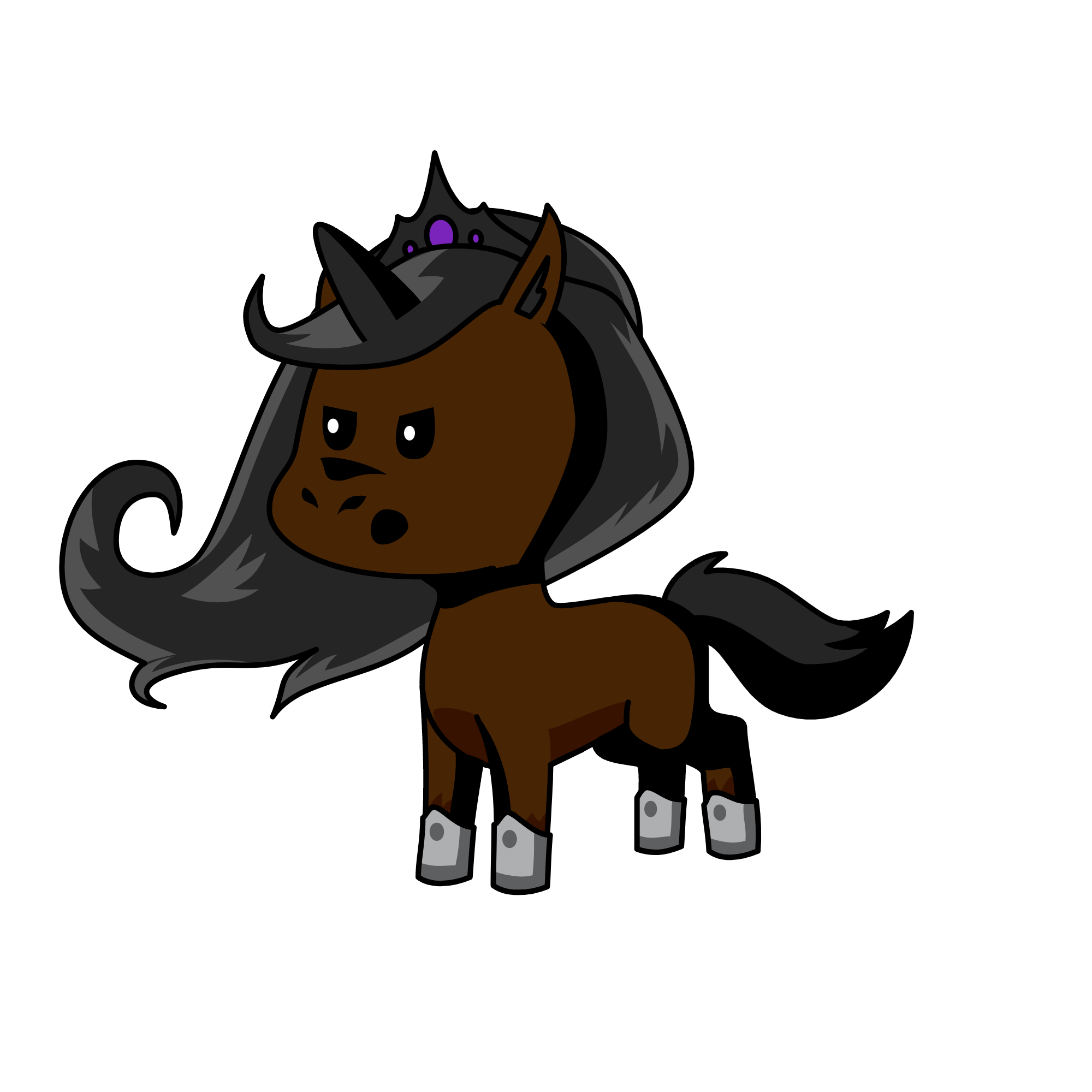 dark caca cookie, the unicorn