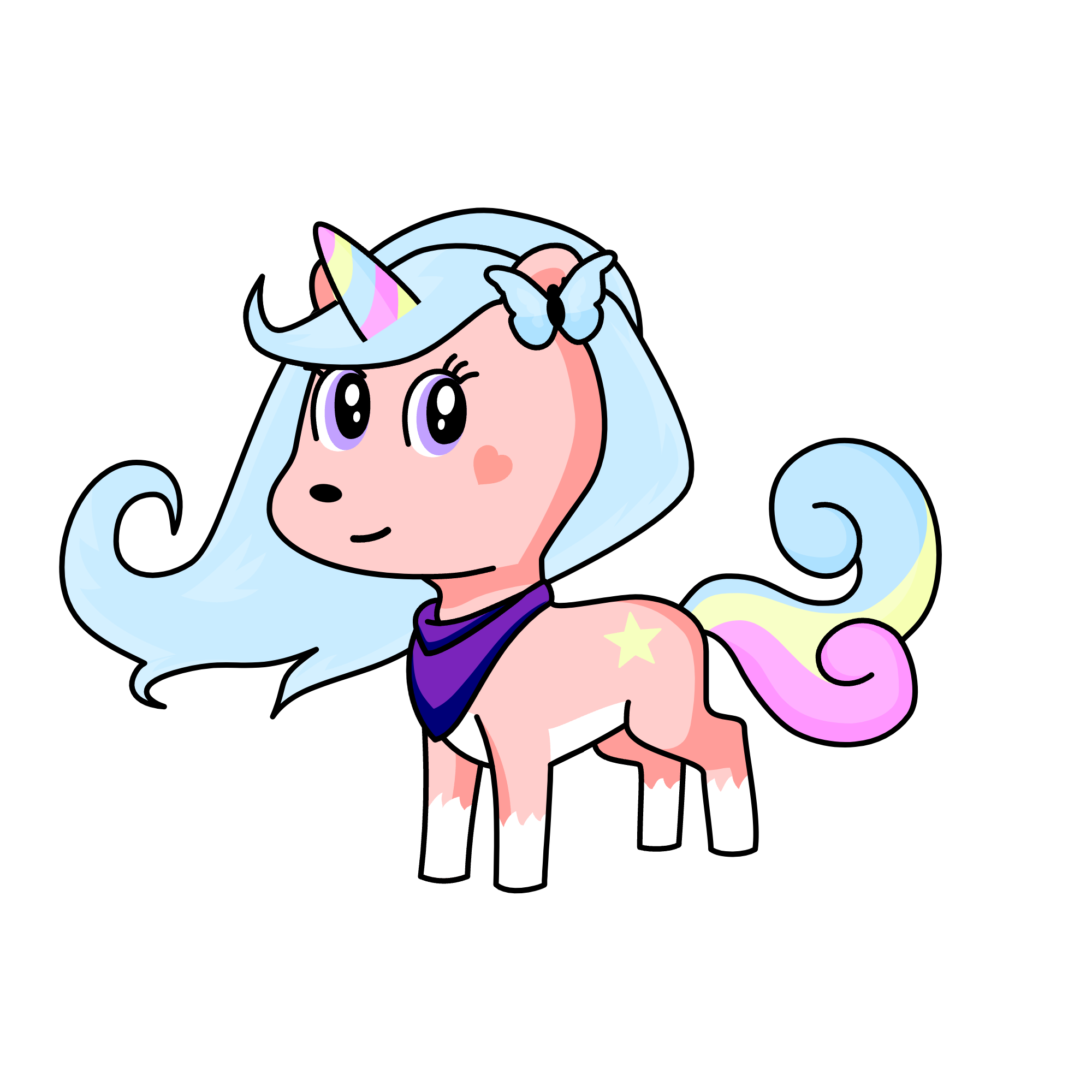 Cream Unicorn Cookie, the unicorn