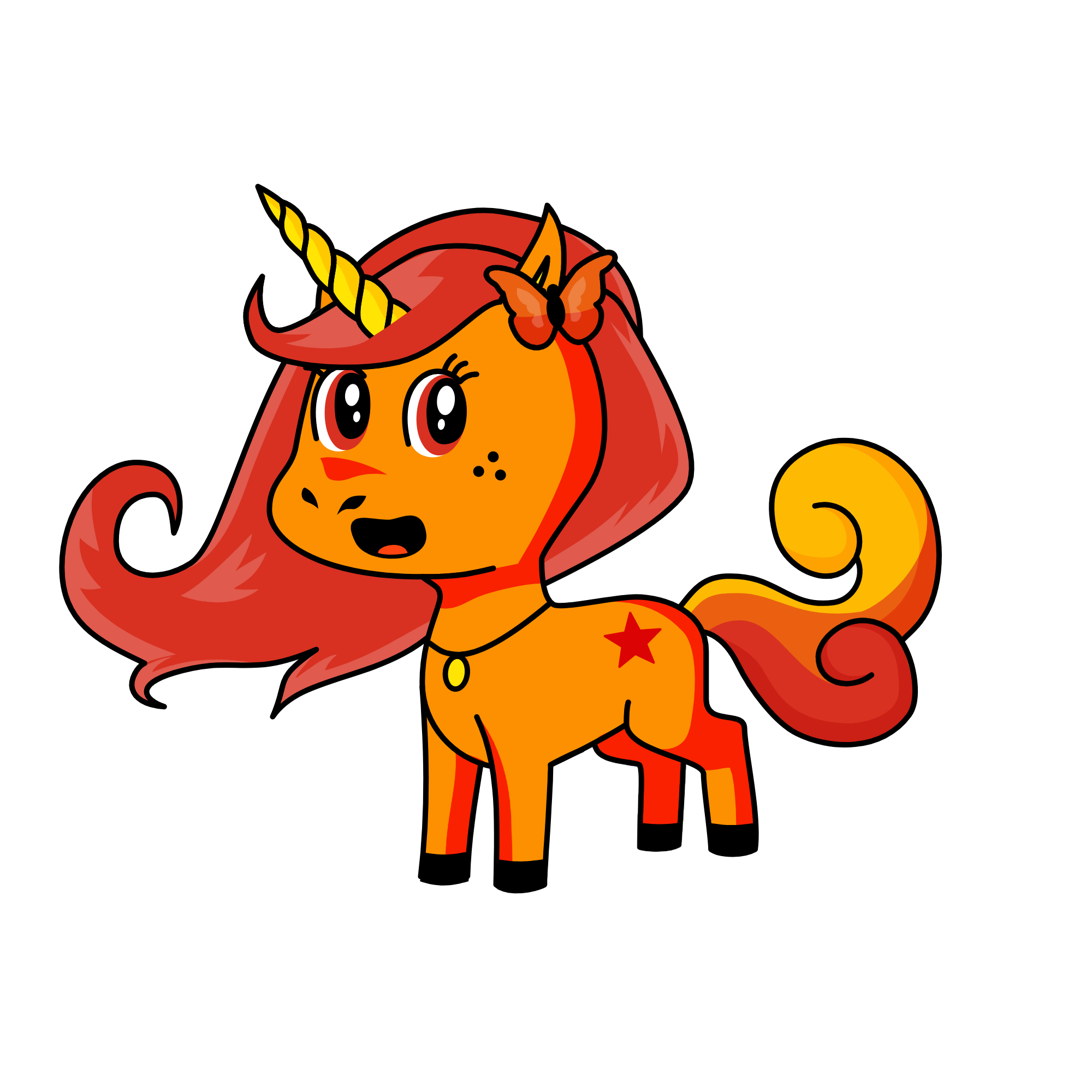 THE FIRE UNICORN, the unicorn