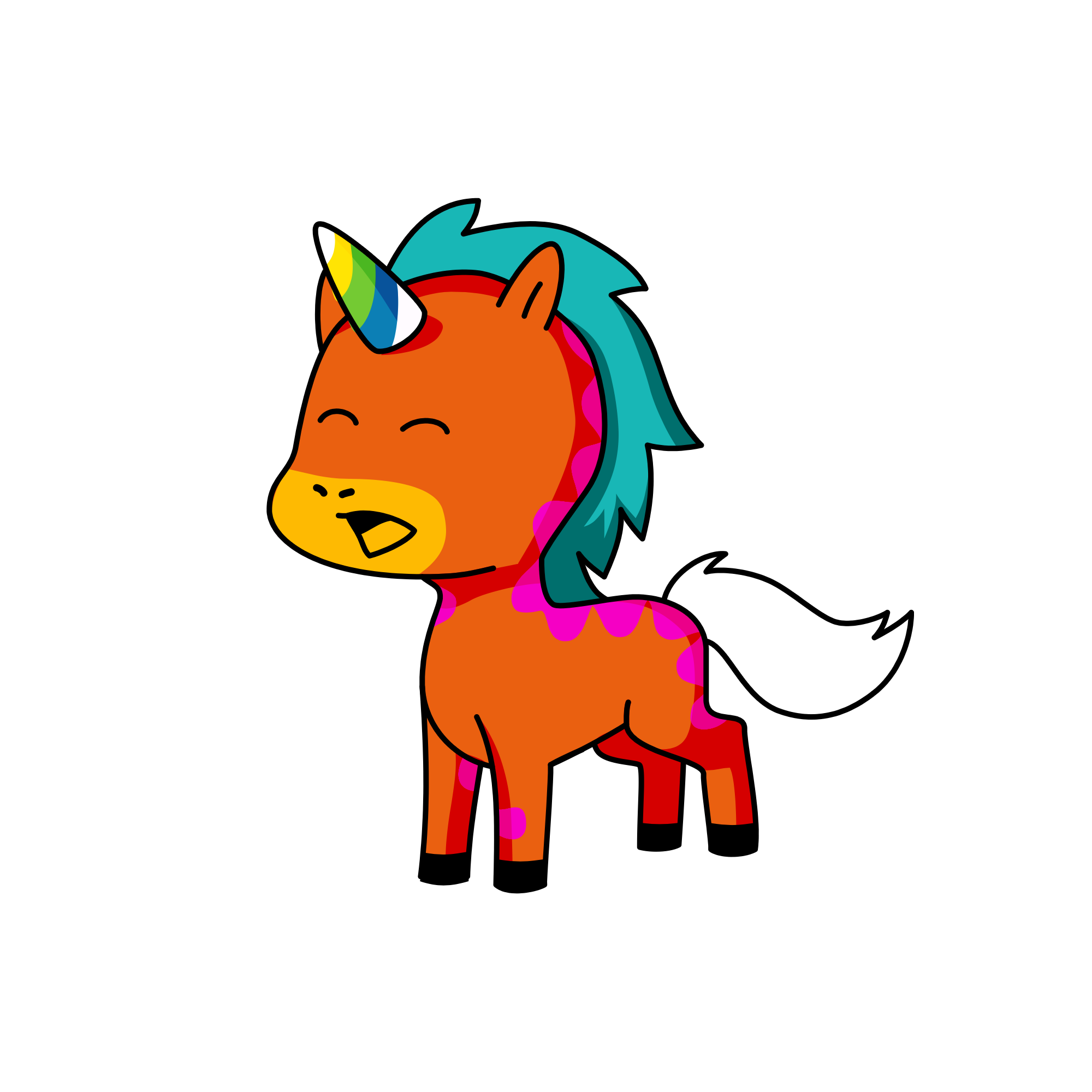Baby unicorn, the unicorn