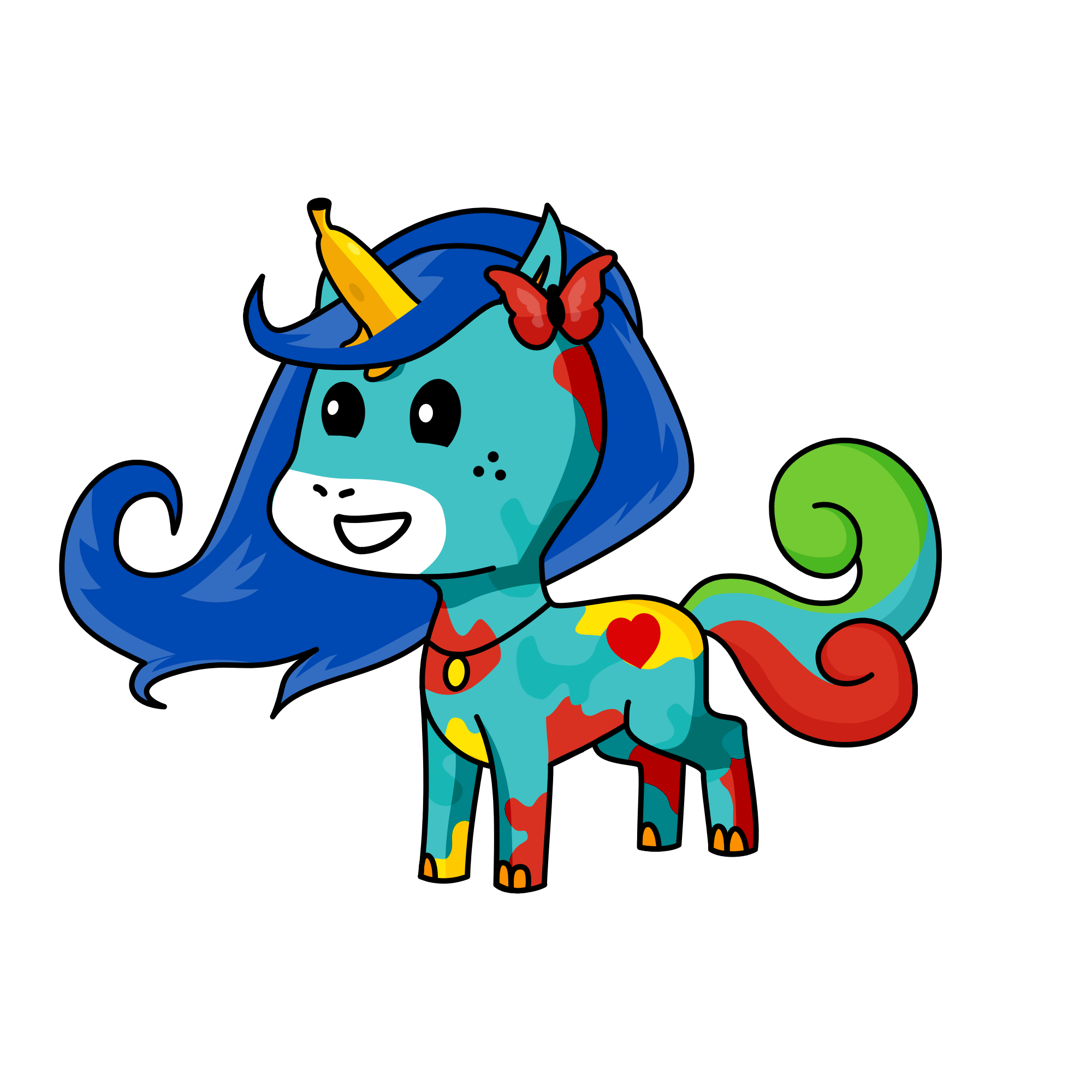 Q,Atala,a am,q?wl?., the unicorn