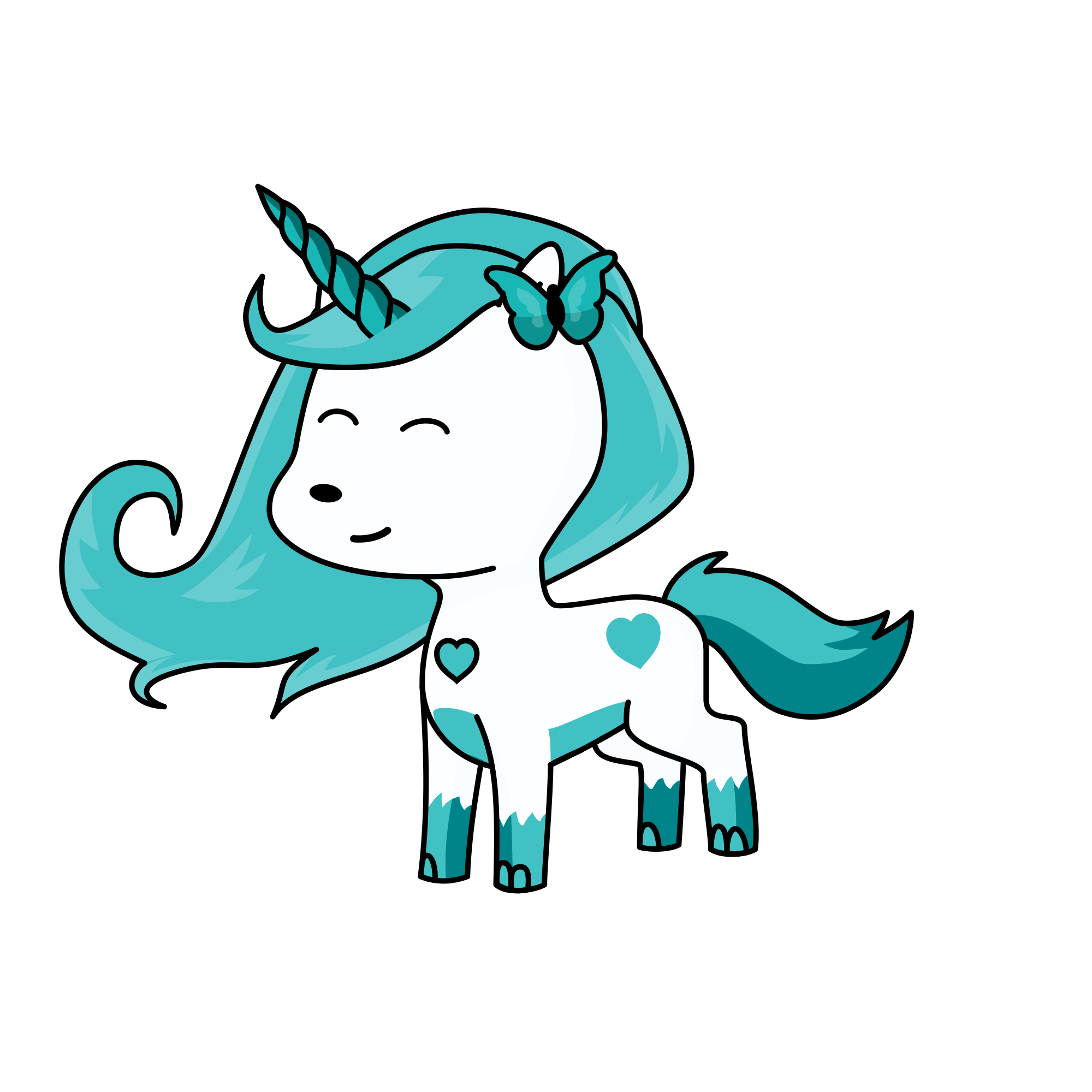 Tealliy, the unicorn