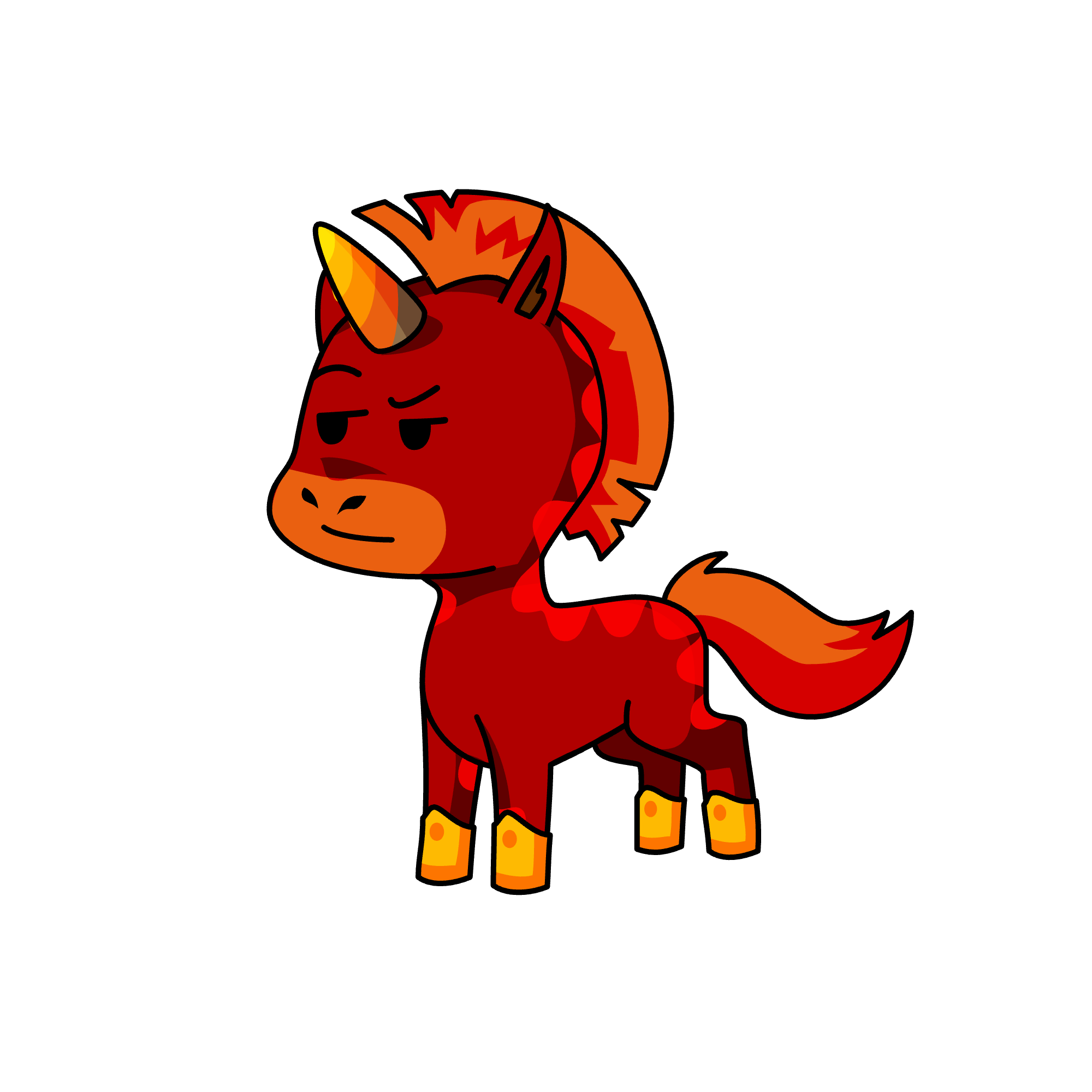 flame, the unicorn