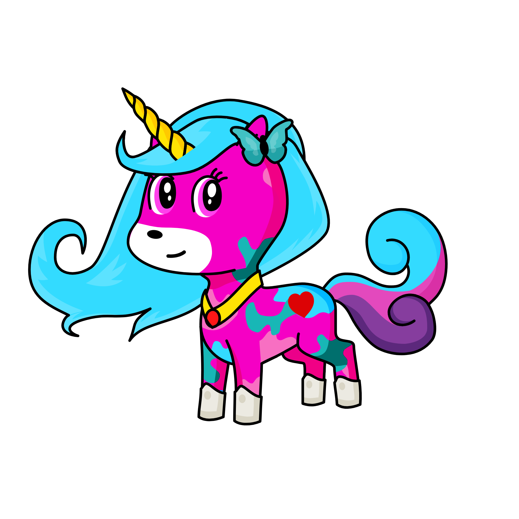 aqua, the unicorn