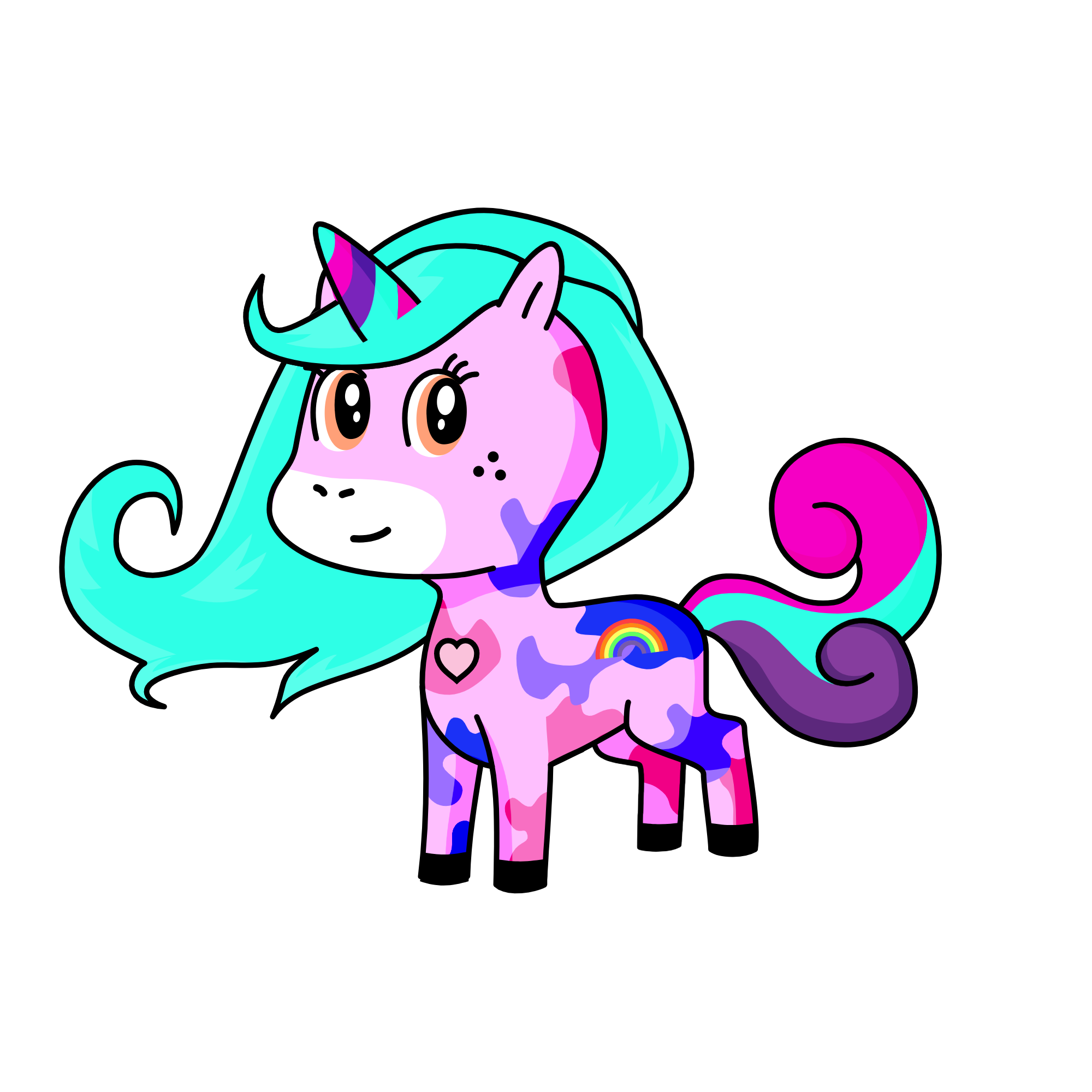 Swirly, the unicorn