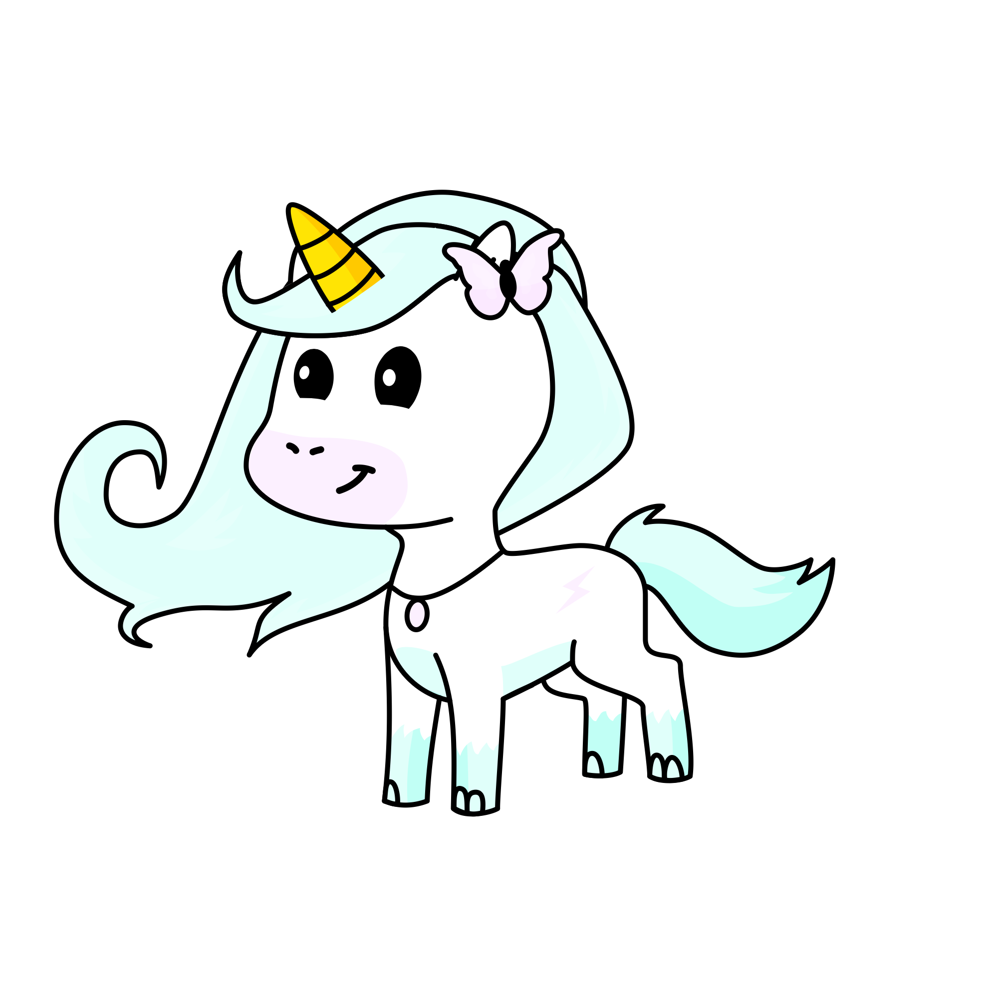 Caca, the unicorn
