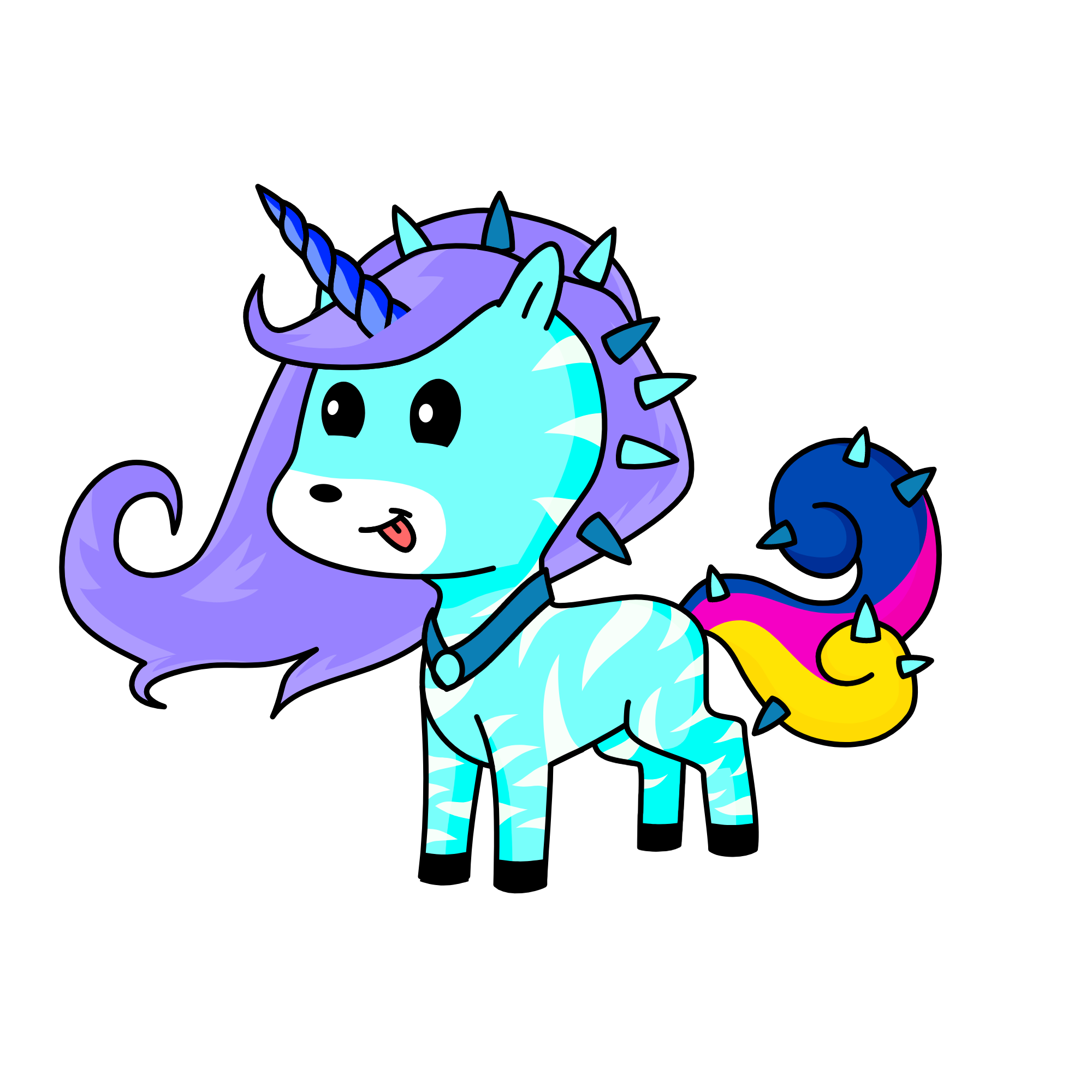 Poppy pretty horse, the unicorn