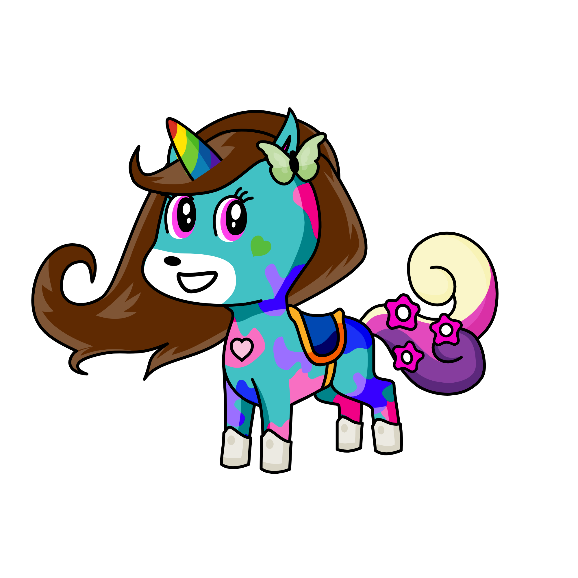 Pinky, the unicorn