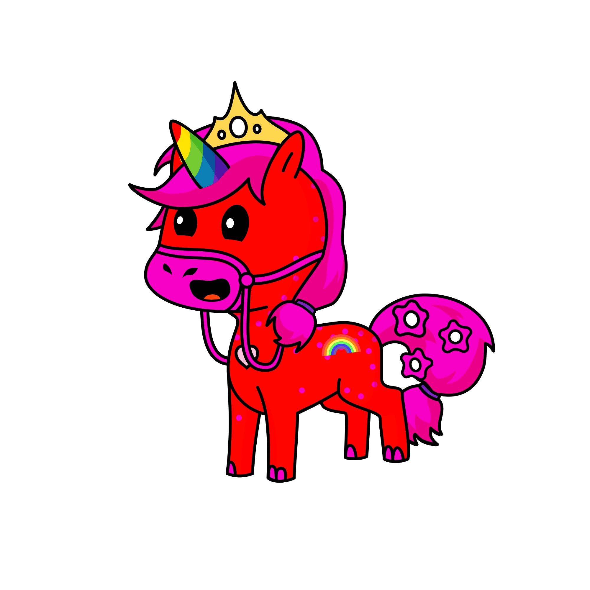 Rainbow Unicorn, the unicorn