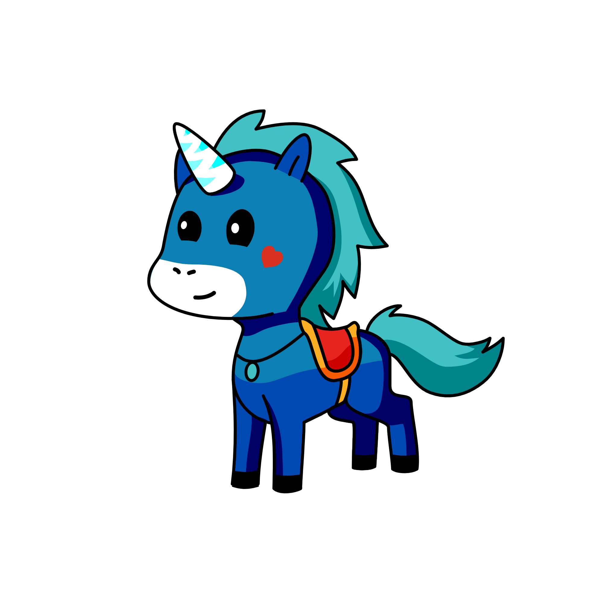 bluey, the unicorn