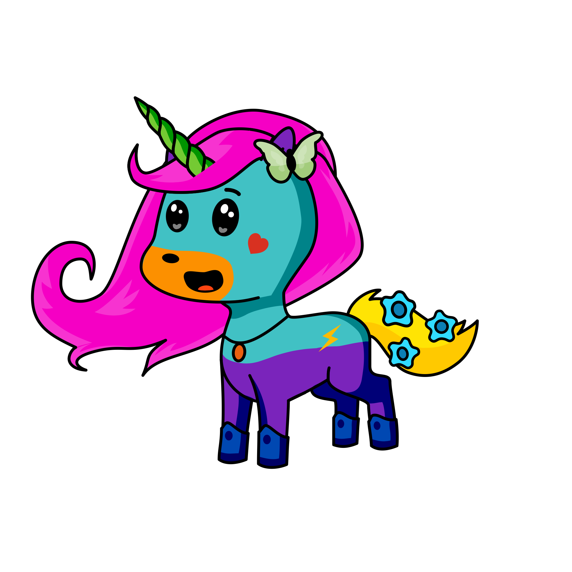 Feather, the unicorn