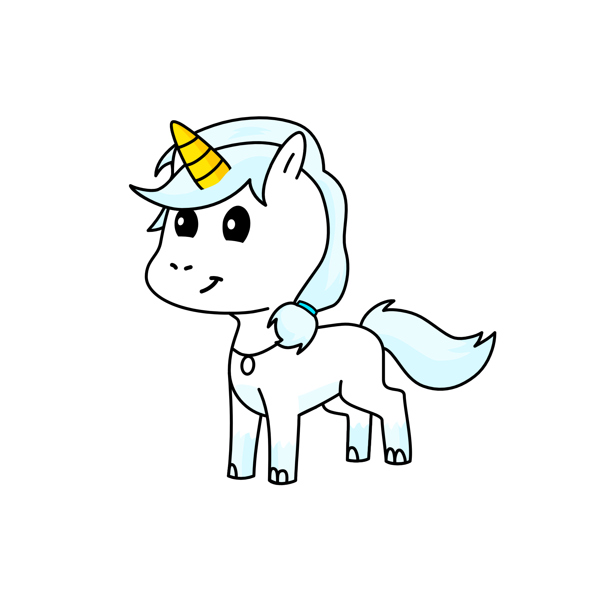 snowy, the unicorn