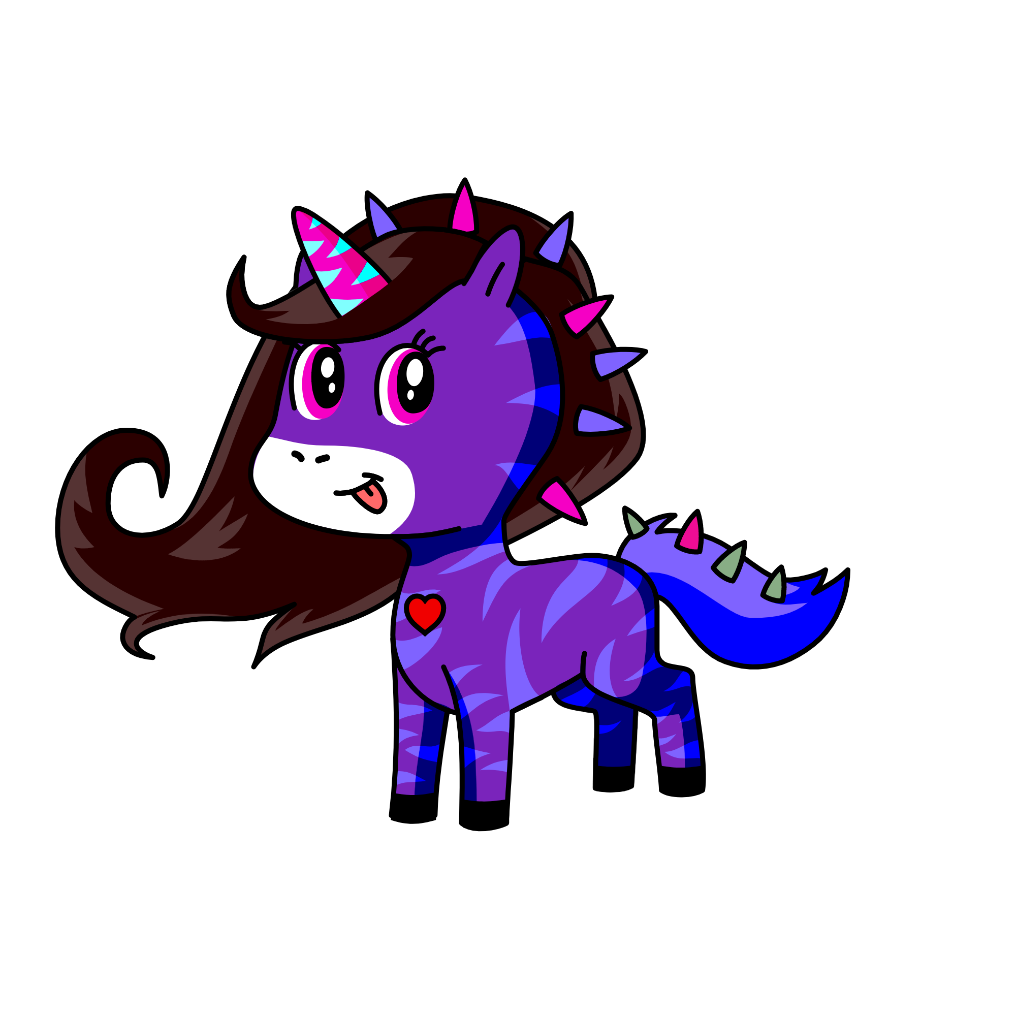 Daffodil dapple mare, the unicorn