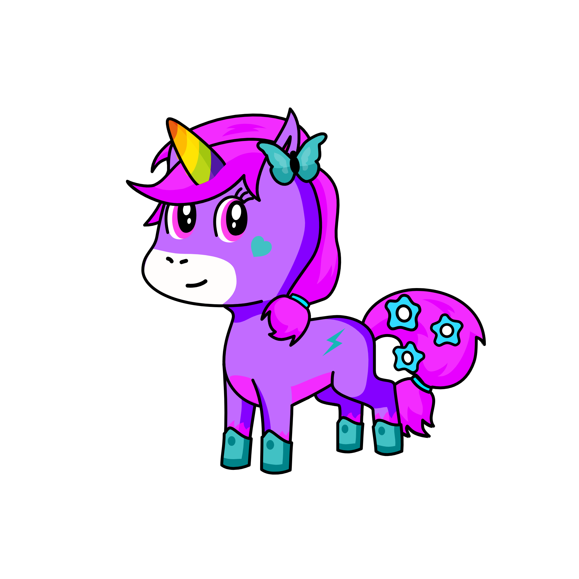 rose, the unicorn