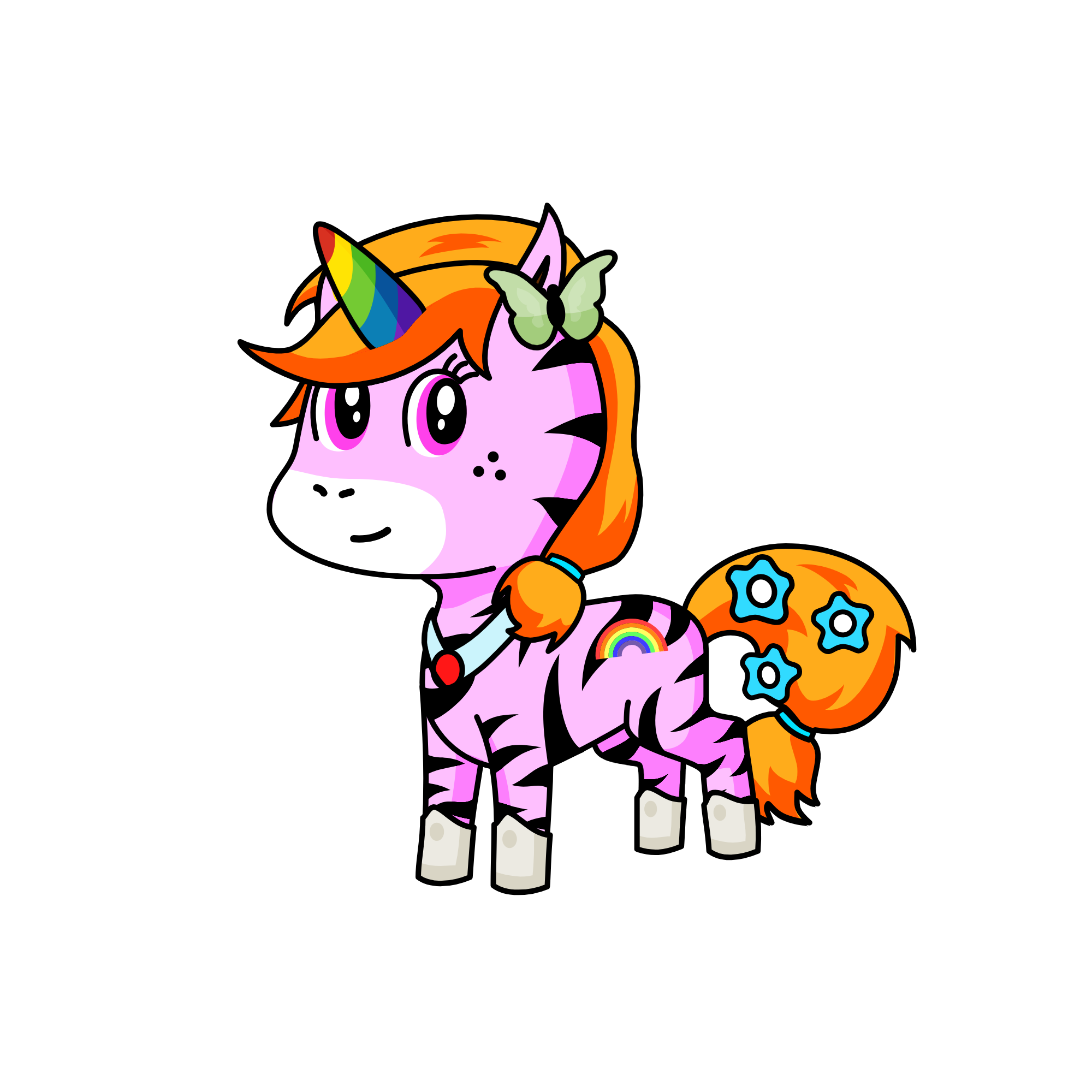Stripey, the unicorn