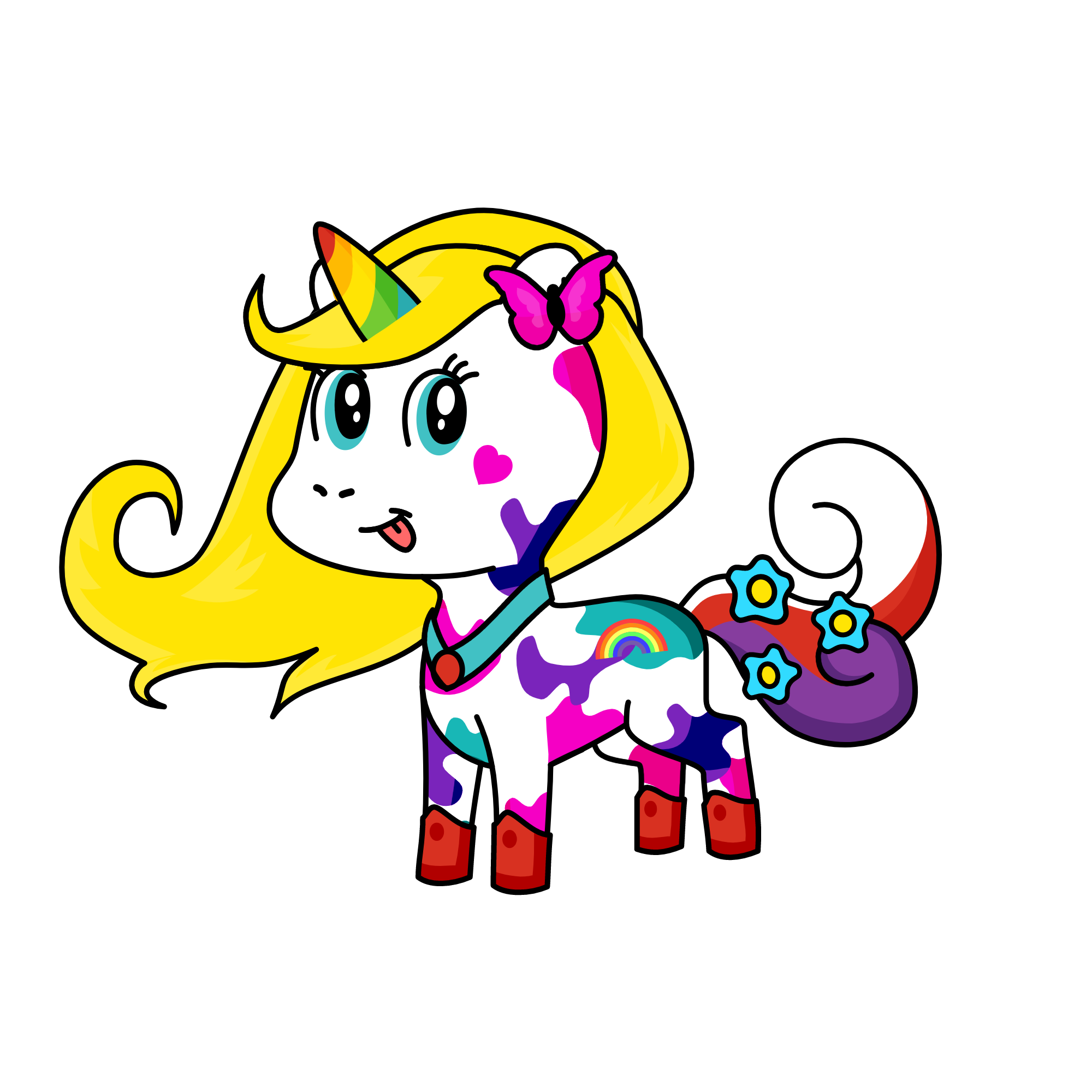 cuite corn, the unicorn