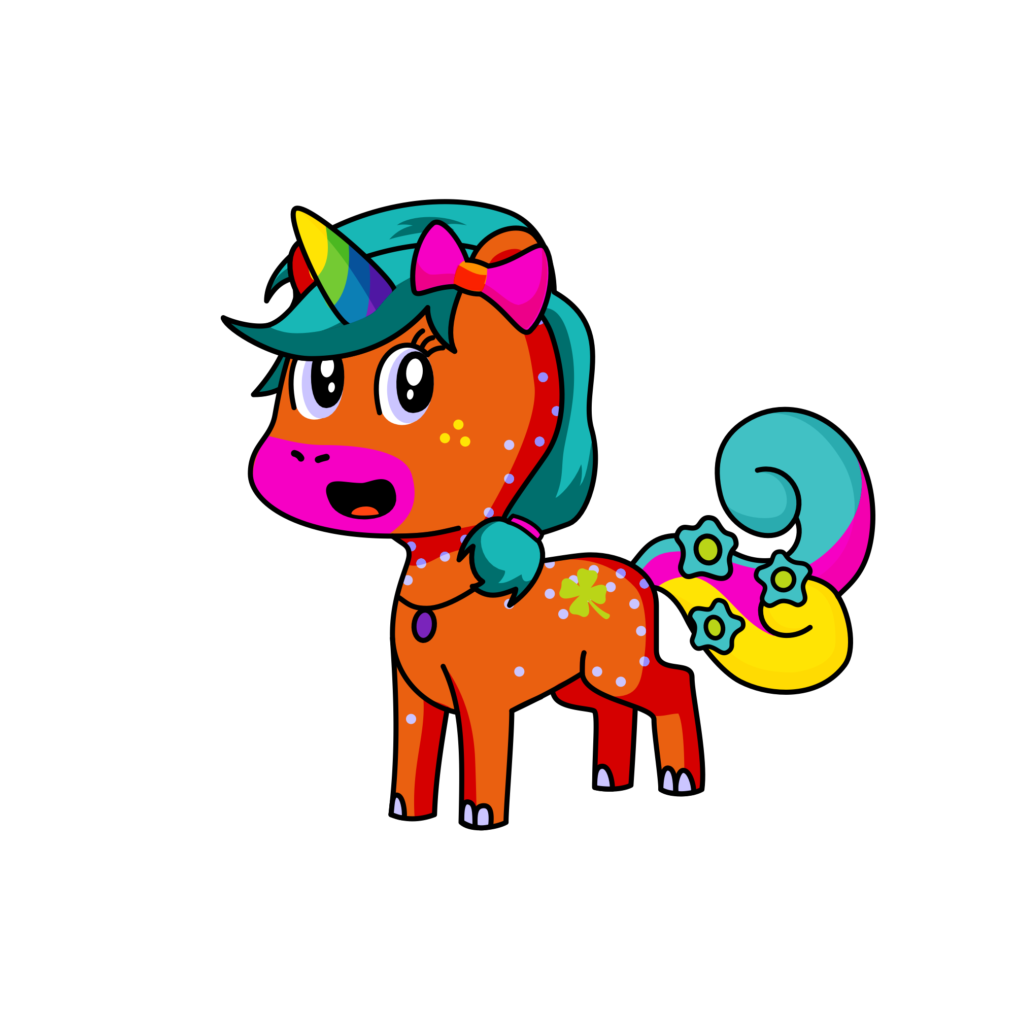 Violet, the unicorn