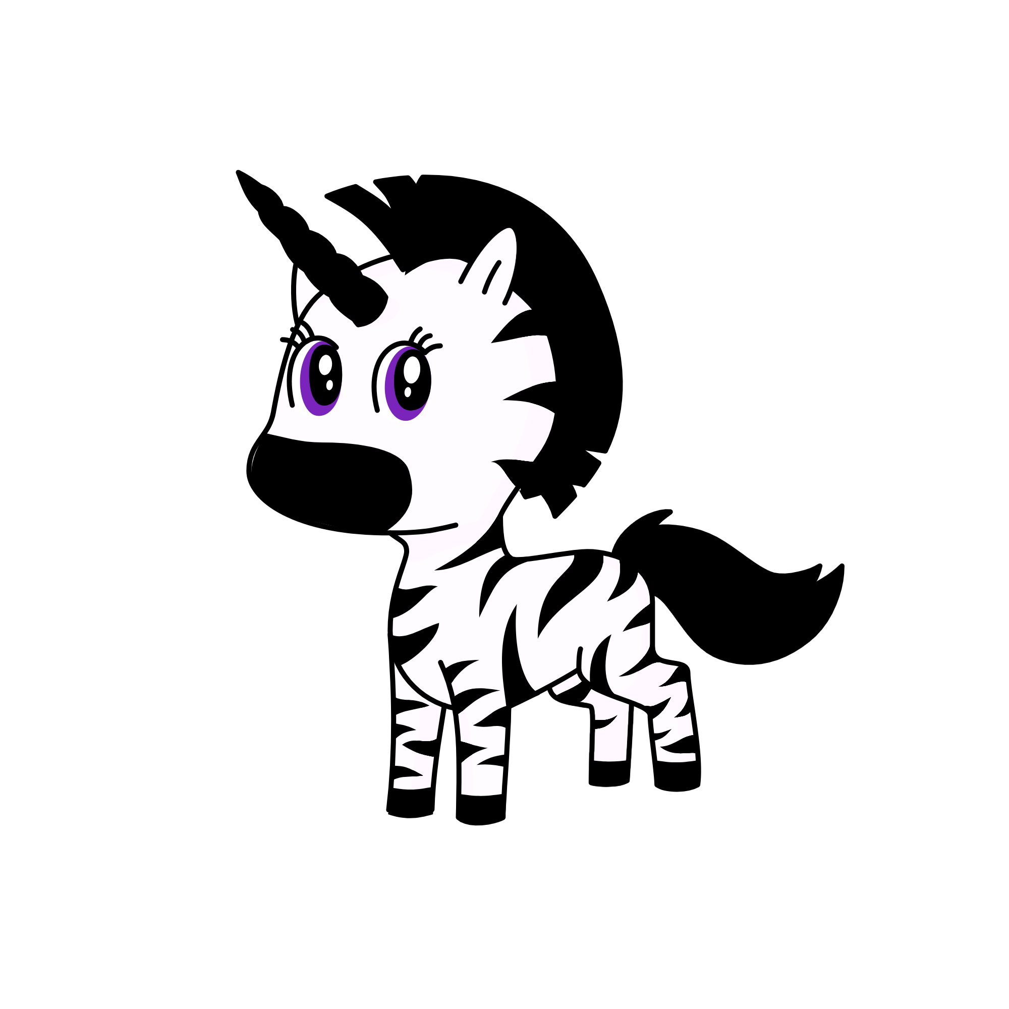 Unizebra, the unicorn