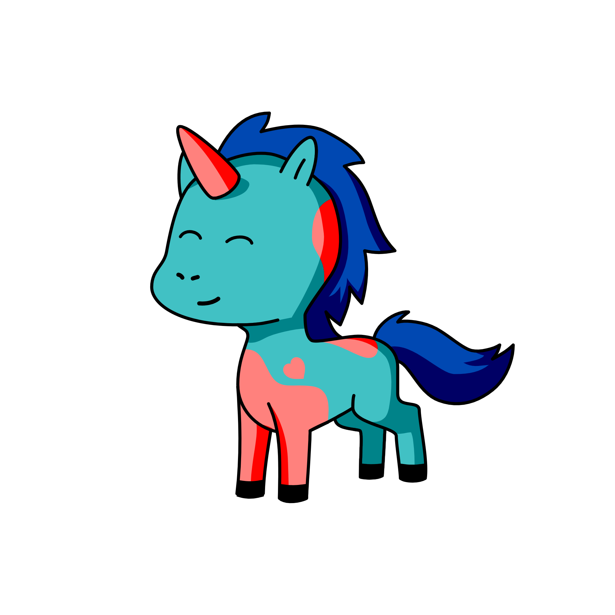 Mane, the unicorn