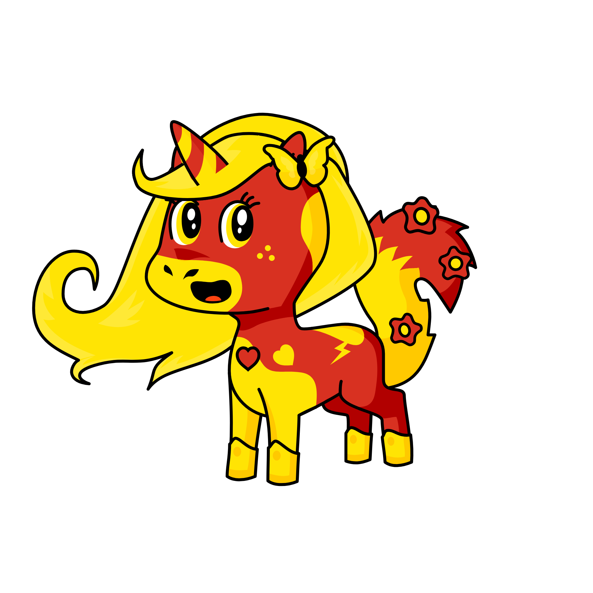 Fire, the unicorn