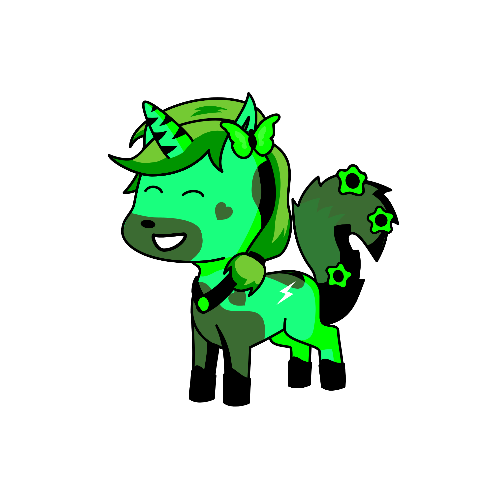 Neon, the unicorn