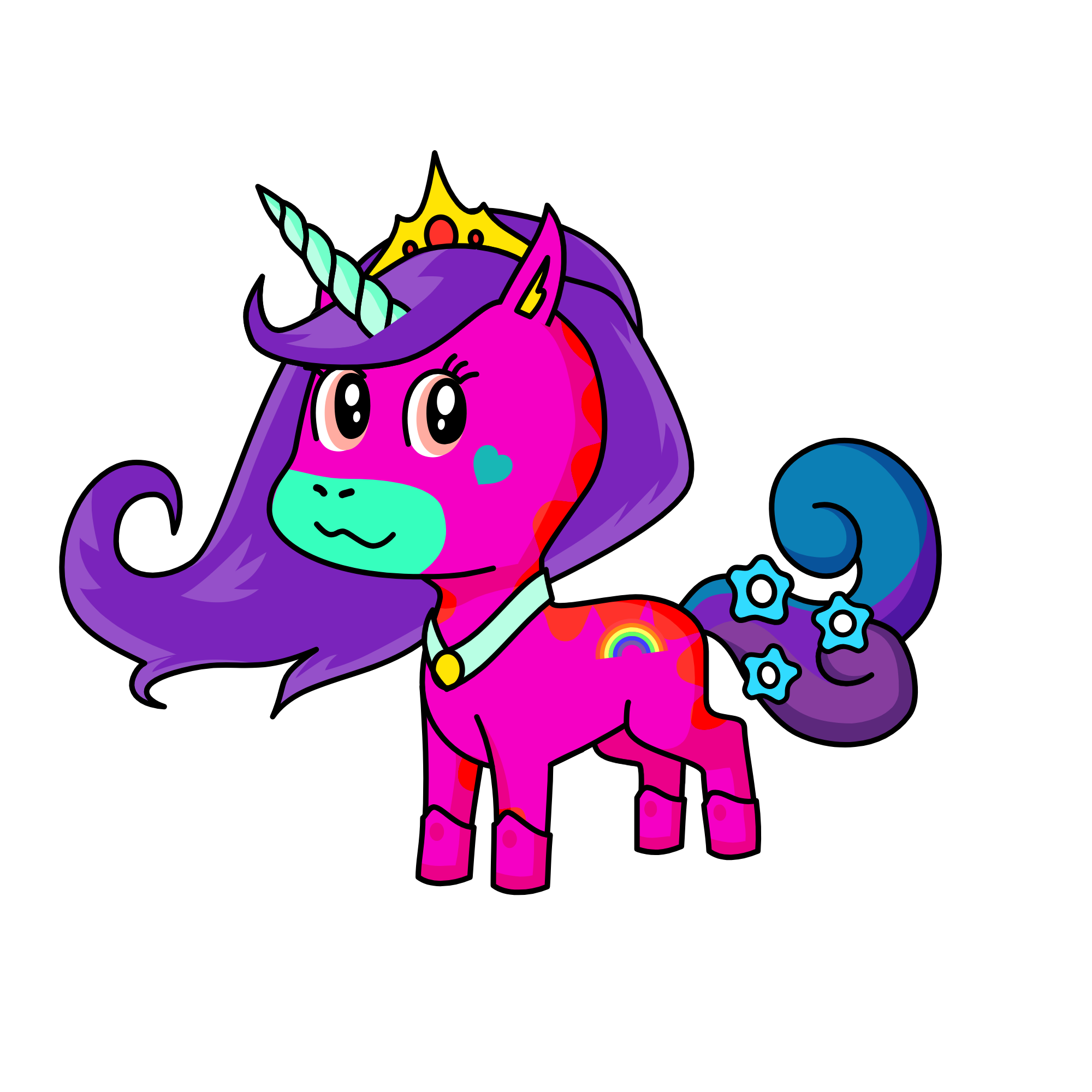 Princess Crystal Horn, the unicorn