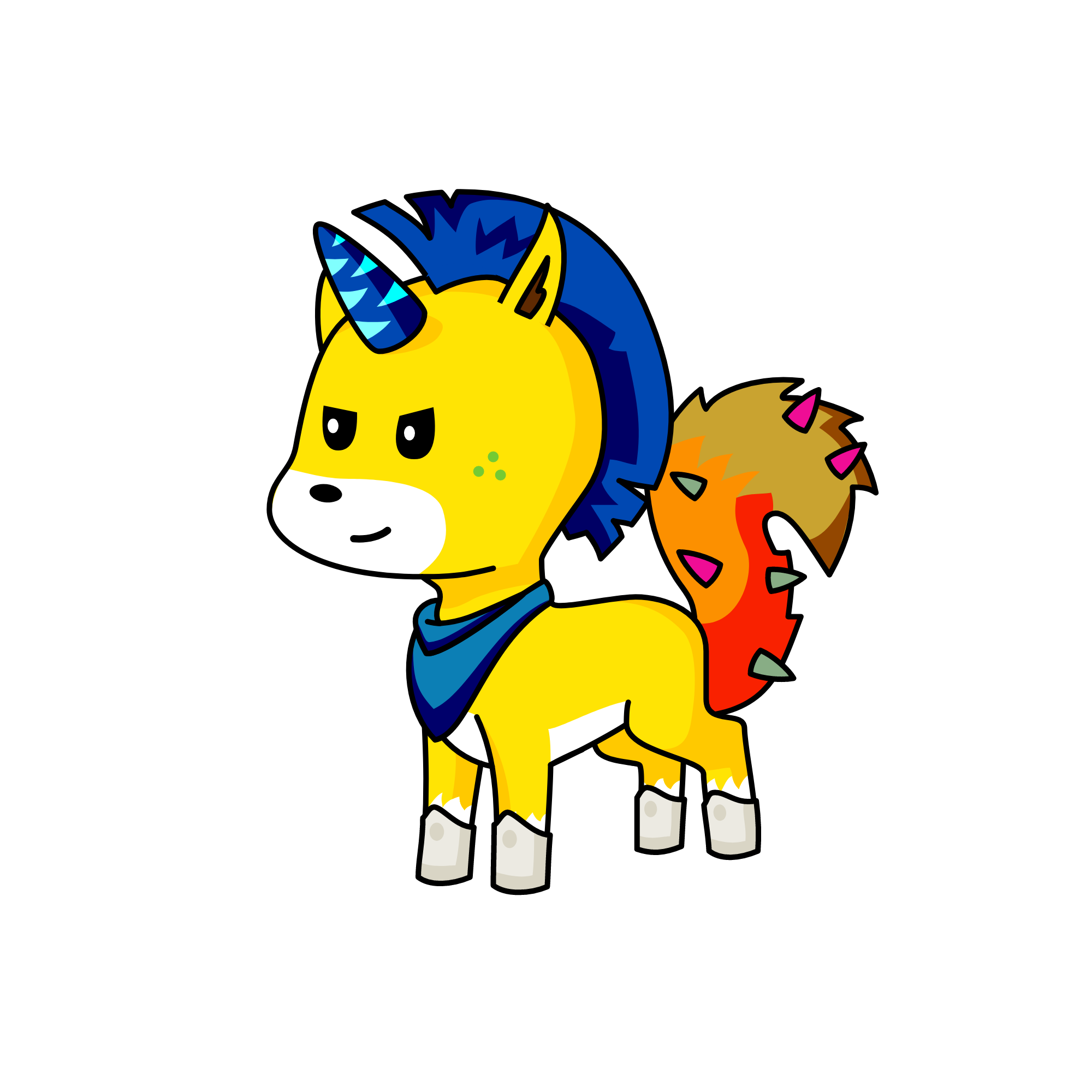 Gold, the unicorn