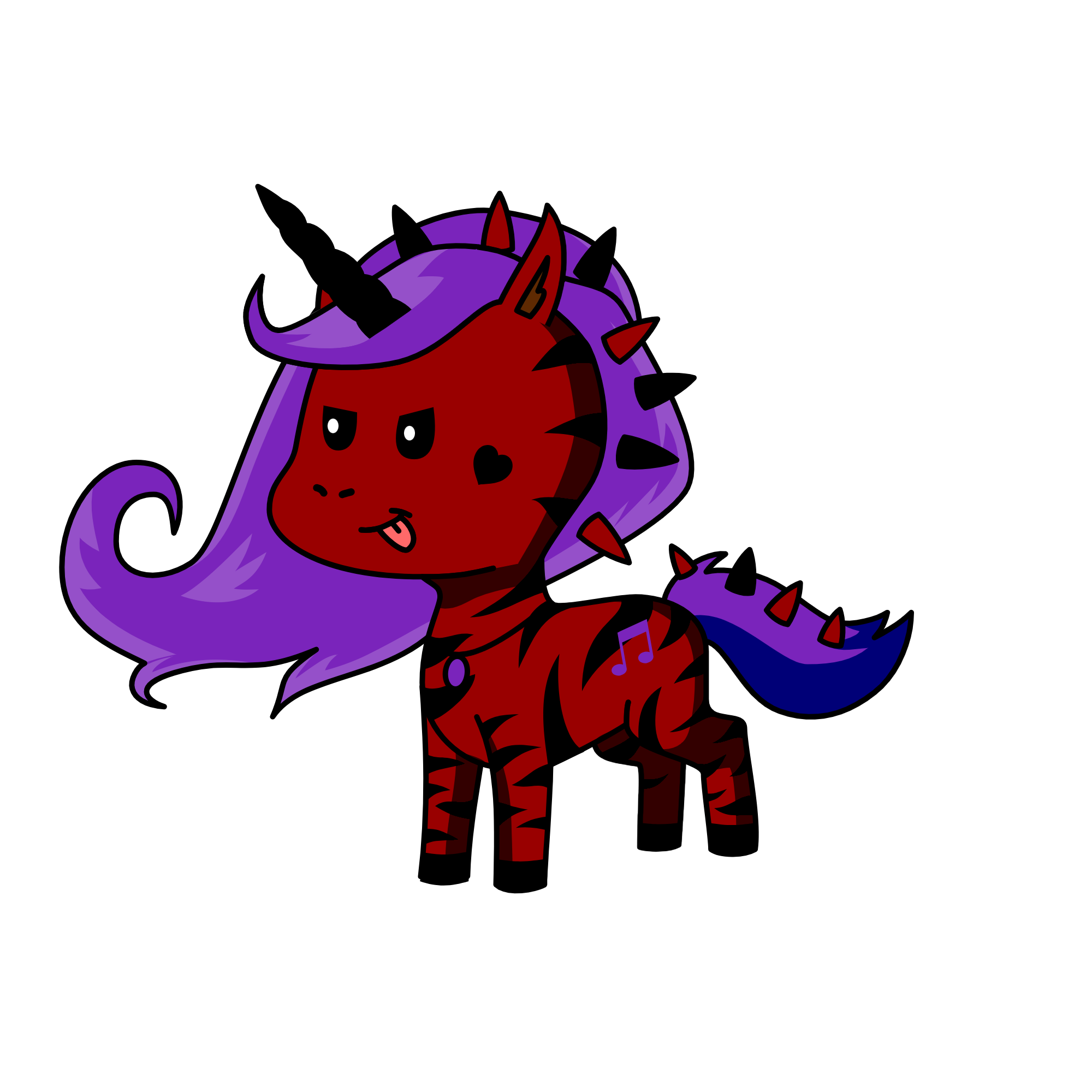 Blood Moon, the unicorn