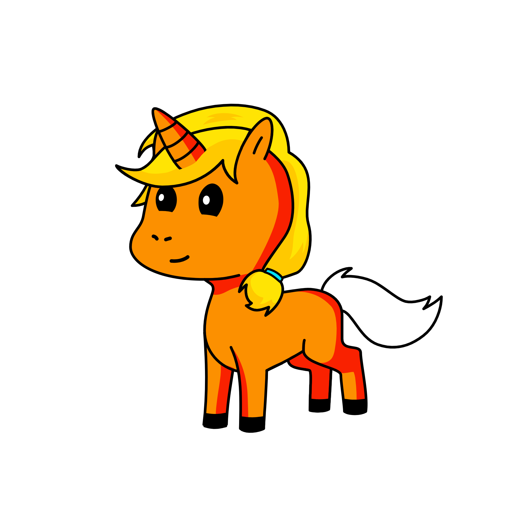 golden, the unicorn