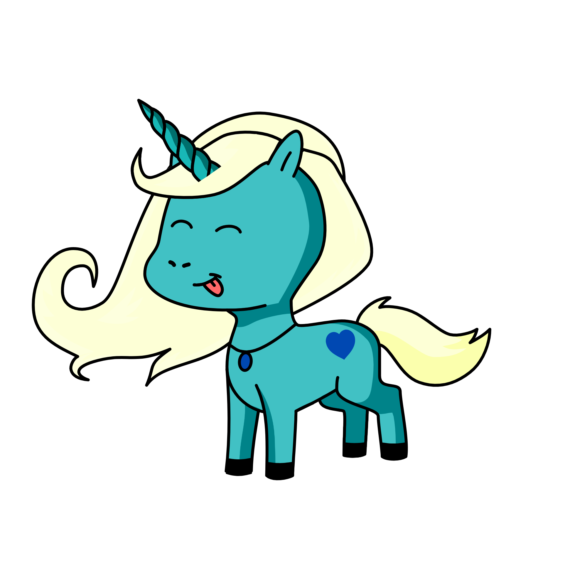Winter, the unicorn