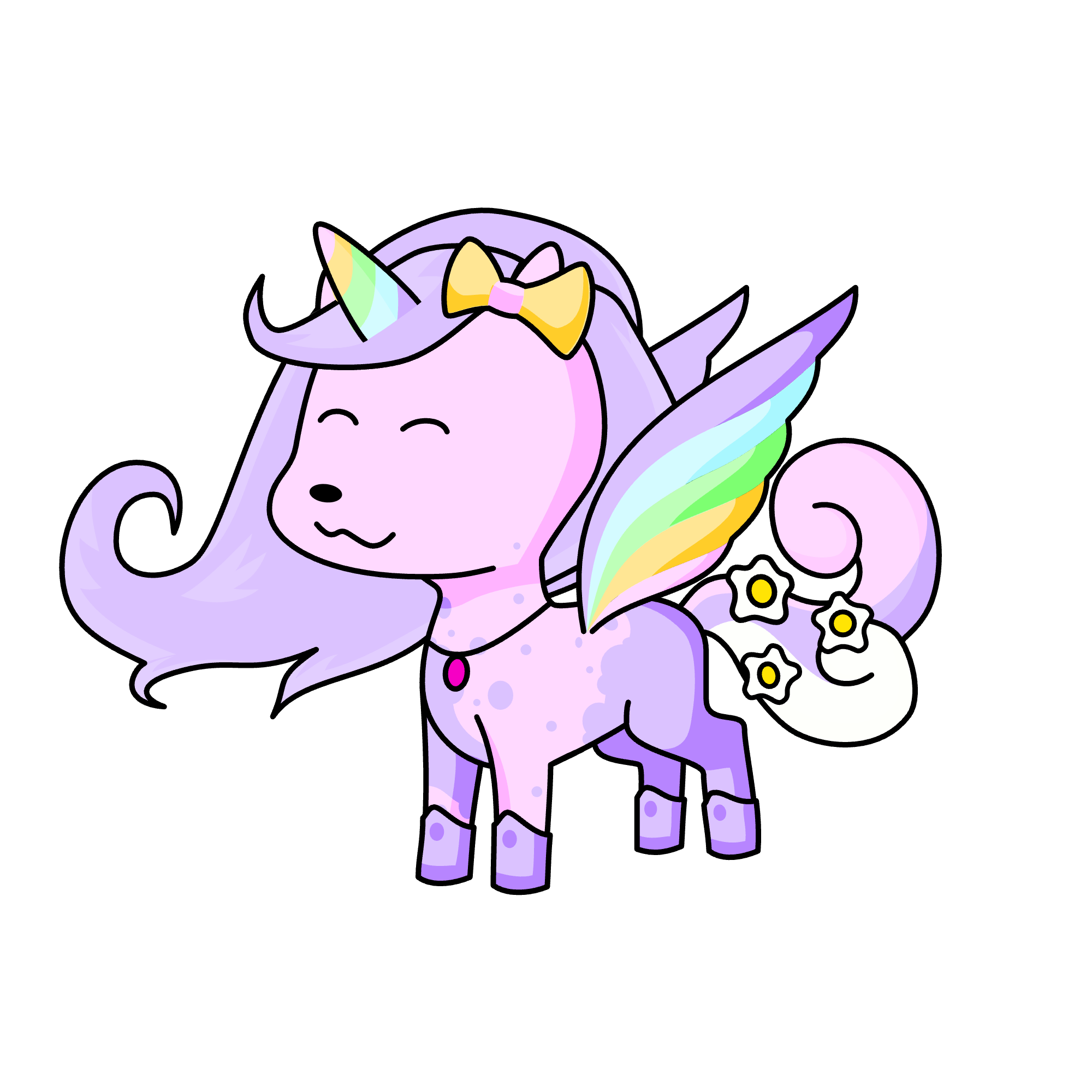 Fluffy, the unicorn