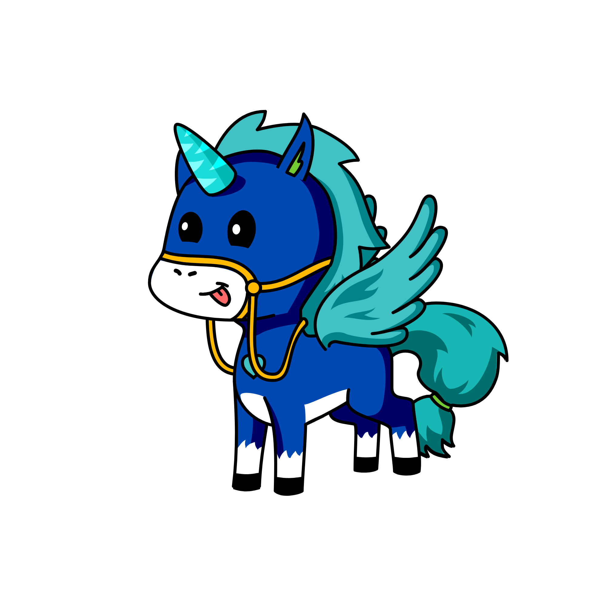 Giddyup, the unicorn