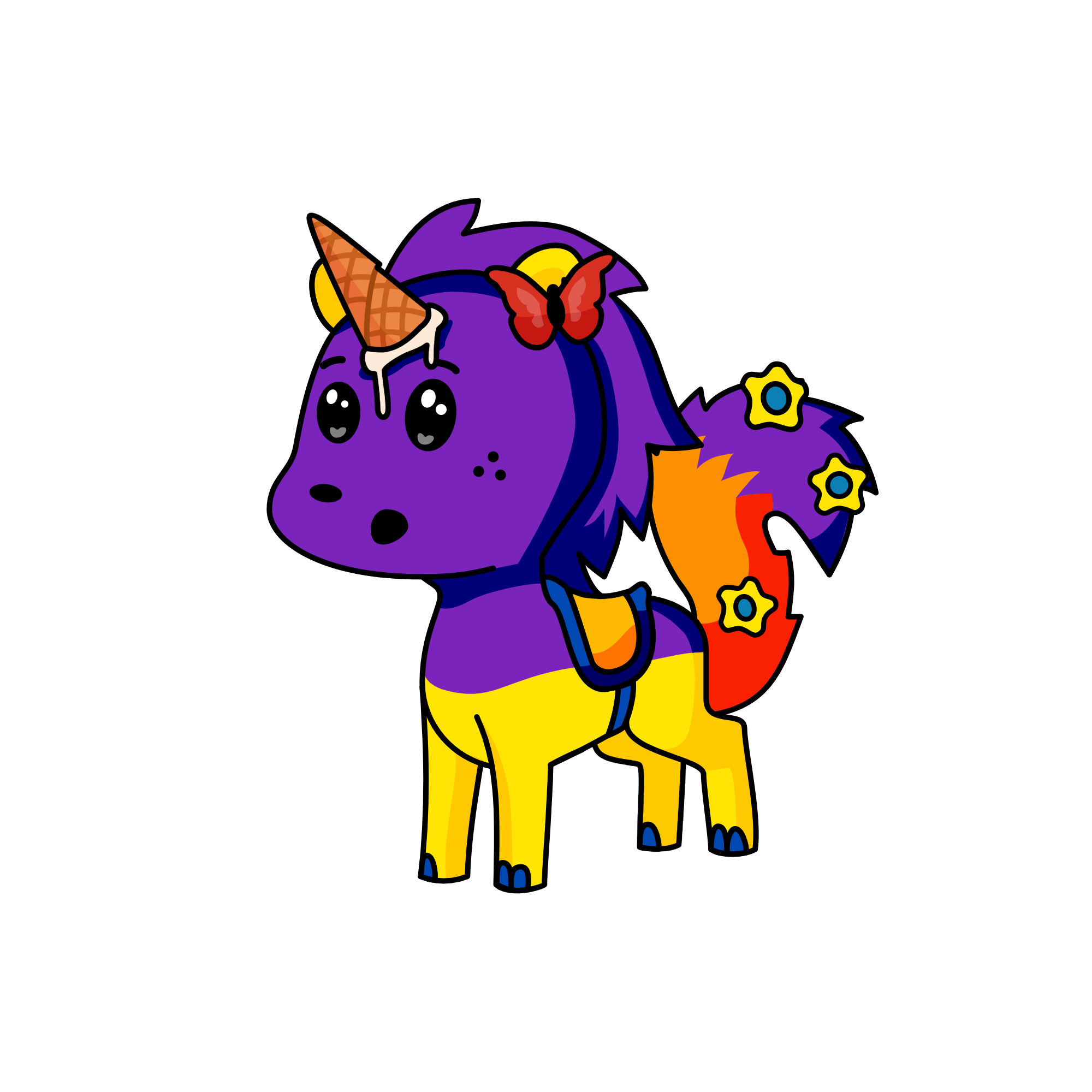 colourful, the unicorn