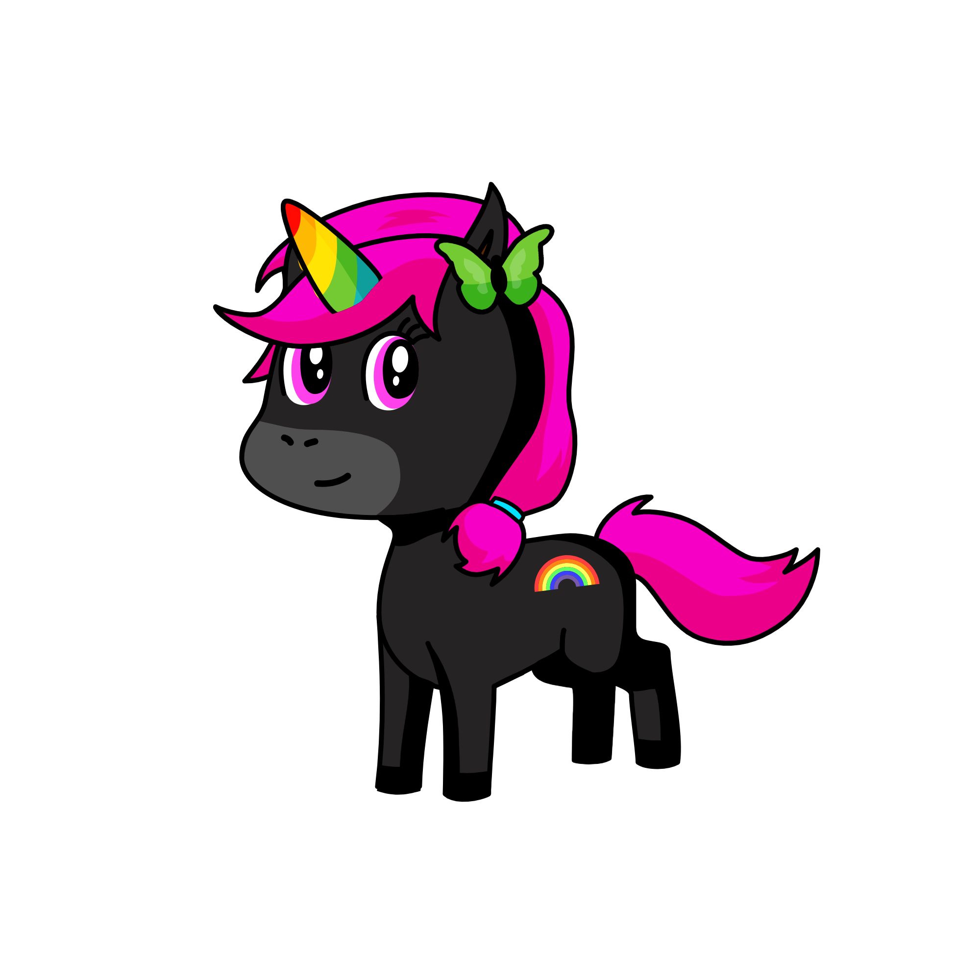 rainbowcorn, the unicorn