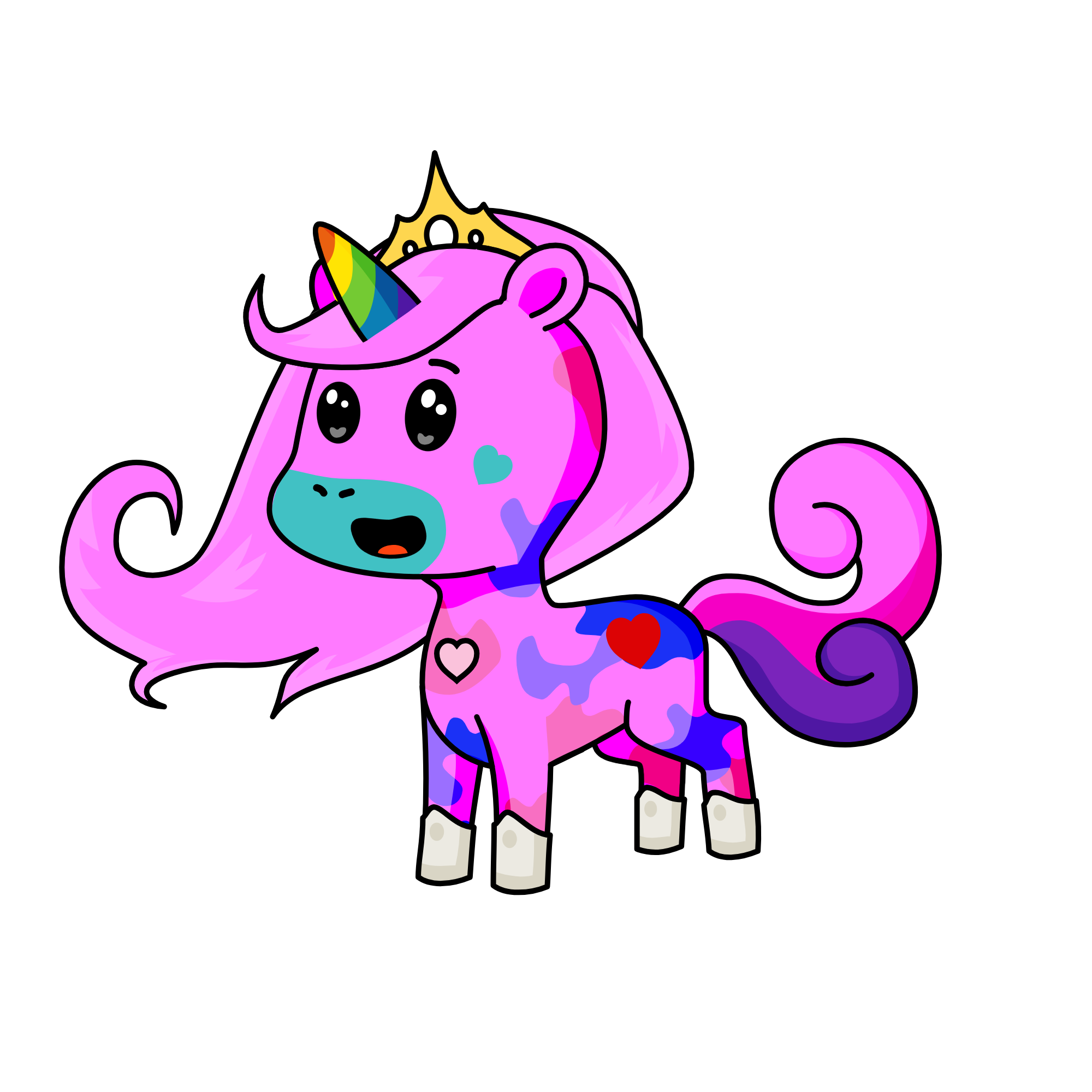 hello kitty, the unicorn