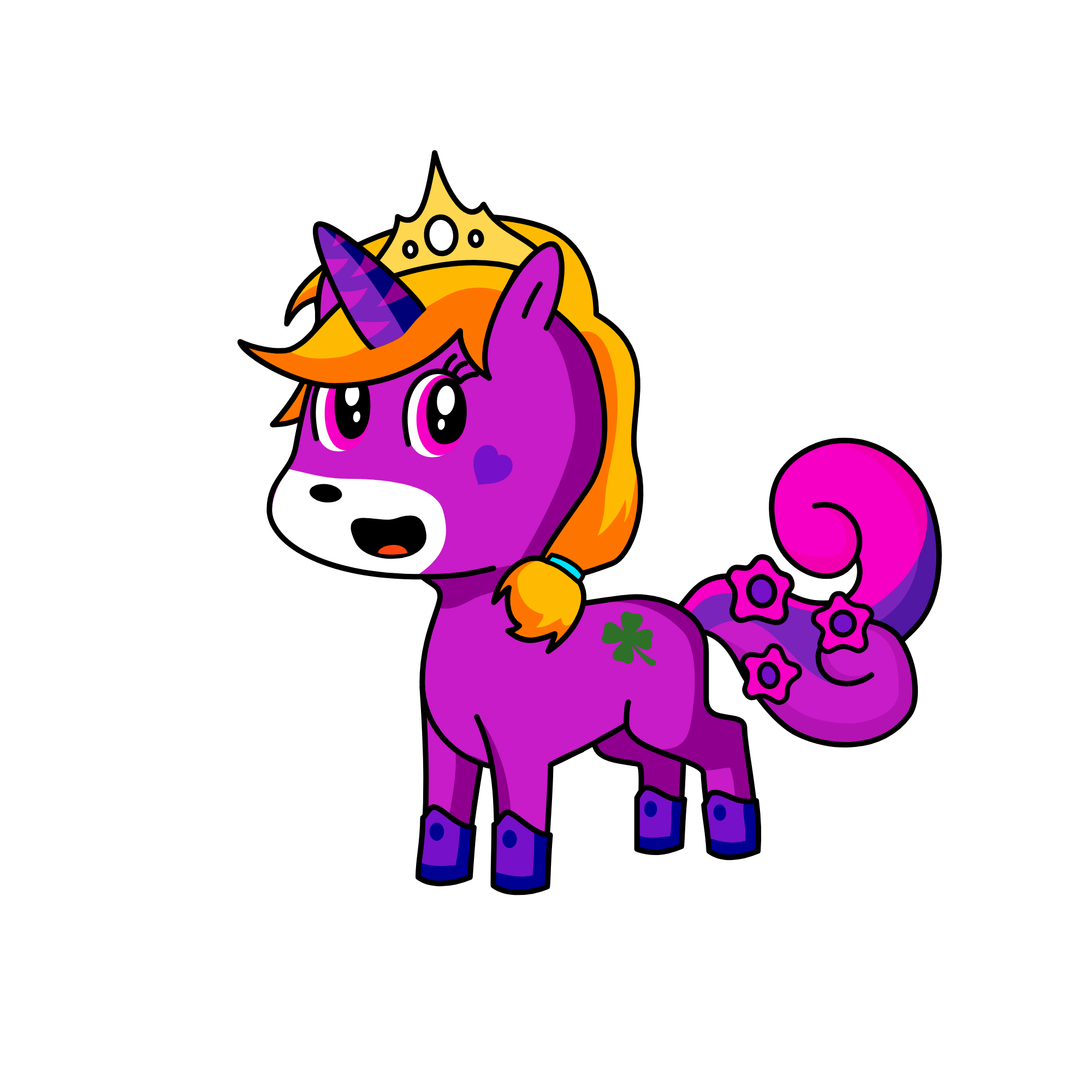 Princess Magenta Sparkle, the unicorn