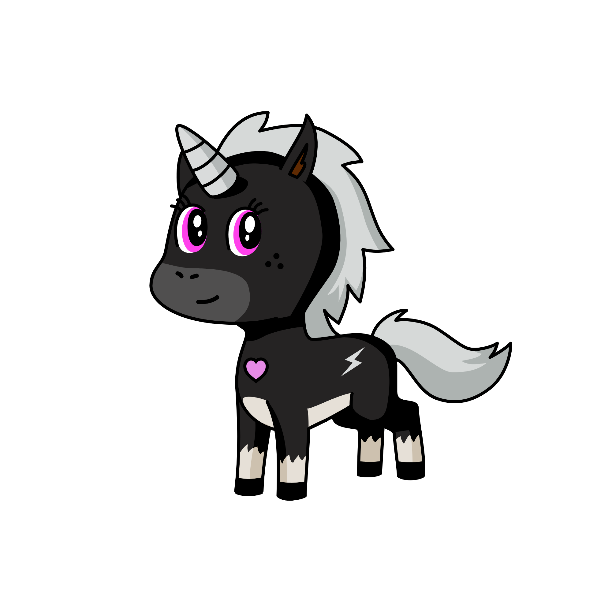 Flash and dash, the unicorn