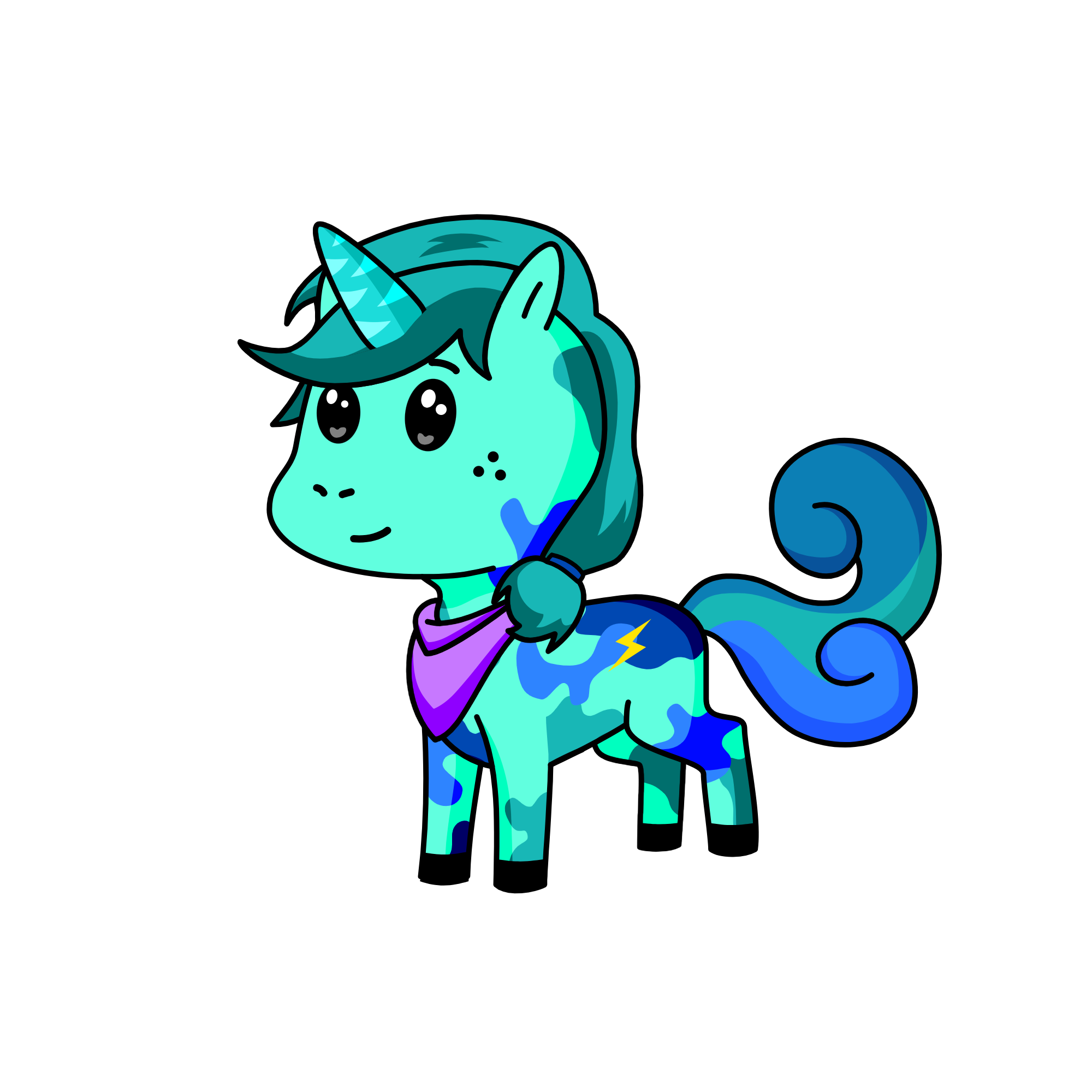 Aqua, the unicorn