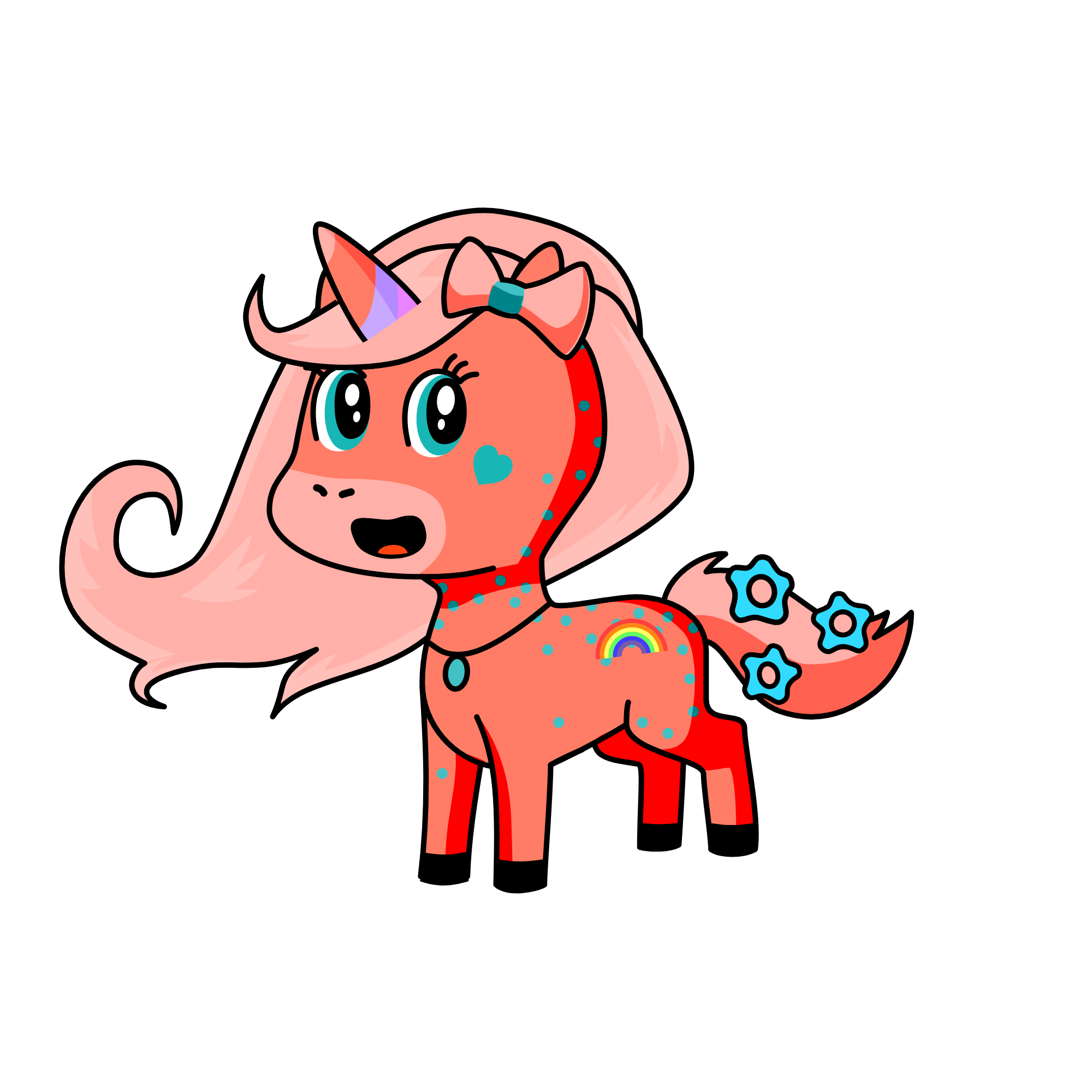 Pinky Rosa, the unicorn